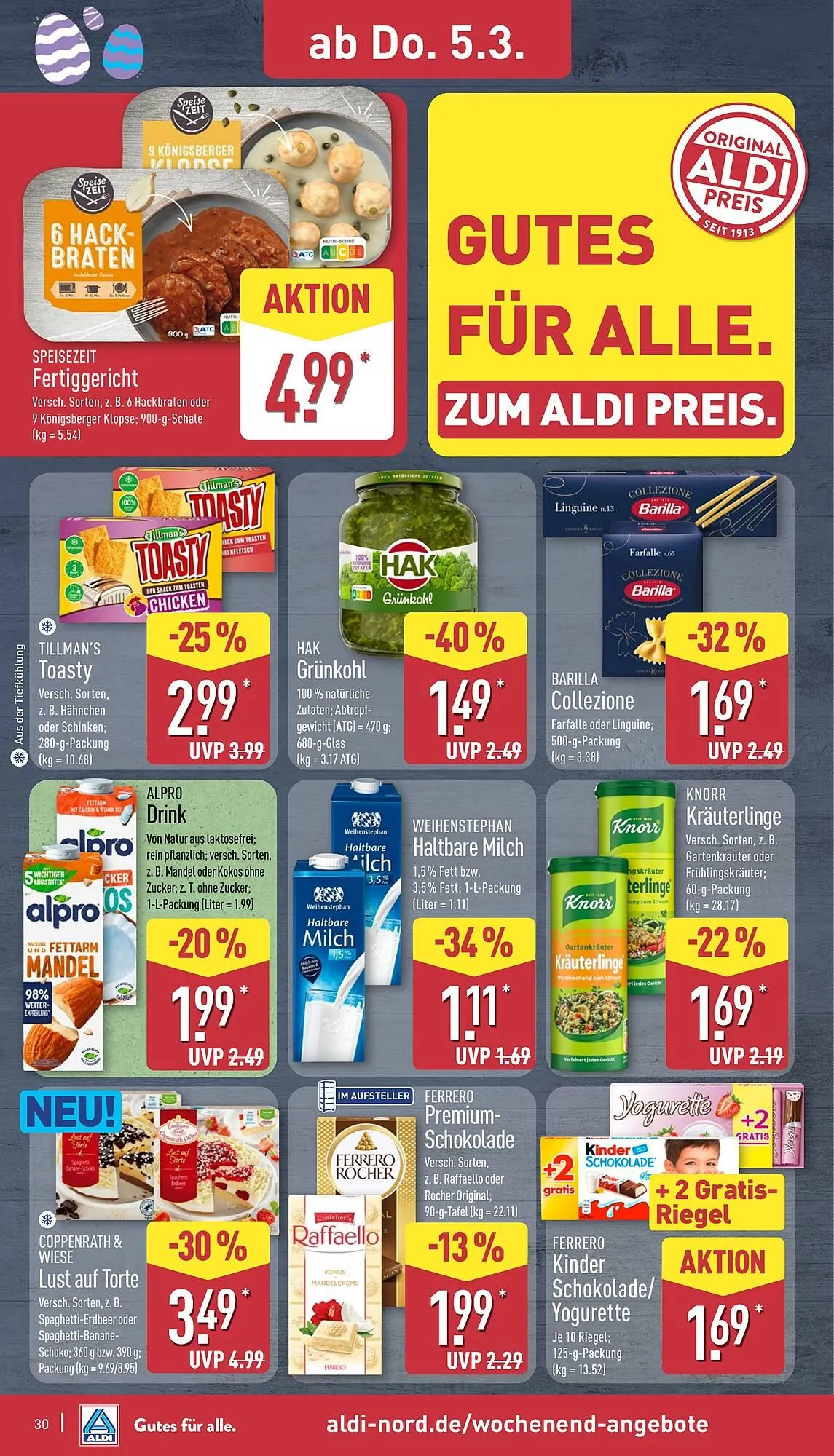 Aldi Nord Prospekt von 2. März bis 7. März 2026 - Prospekt seite 31