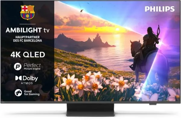 Philips 55PUS8600/12 139 cm (55") QLED Ambilight TV grau