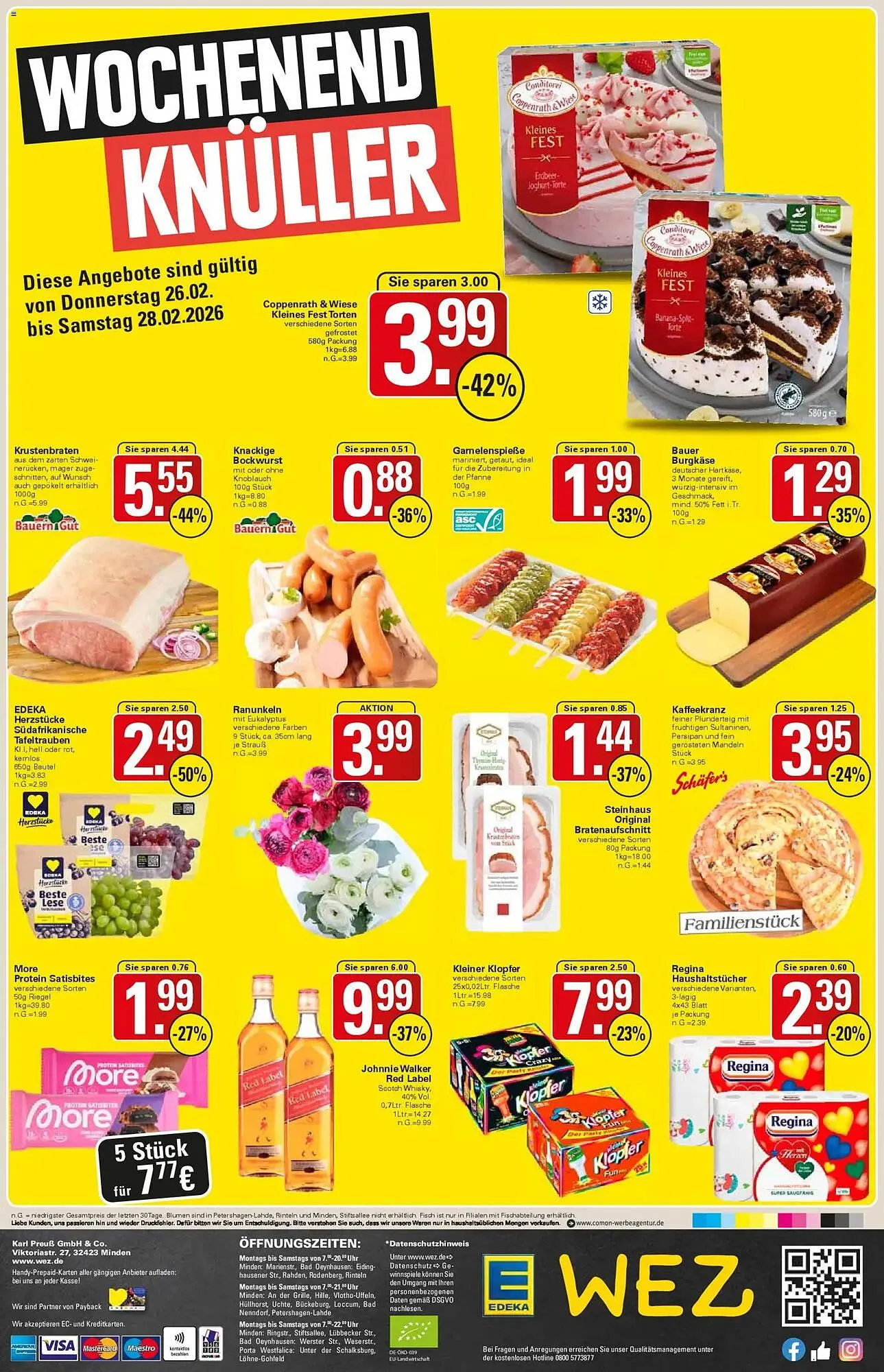 WEZ Prospekt von 23. Februar bis 28. Februar 2026 - Prospekt seite 14