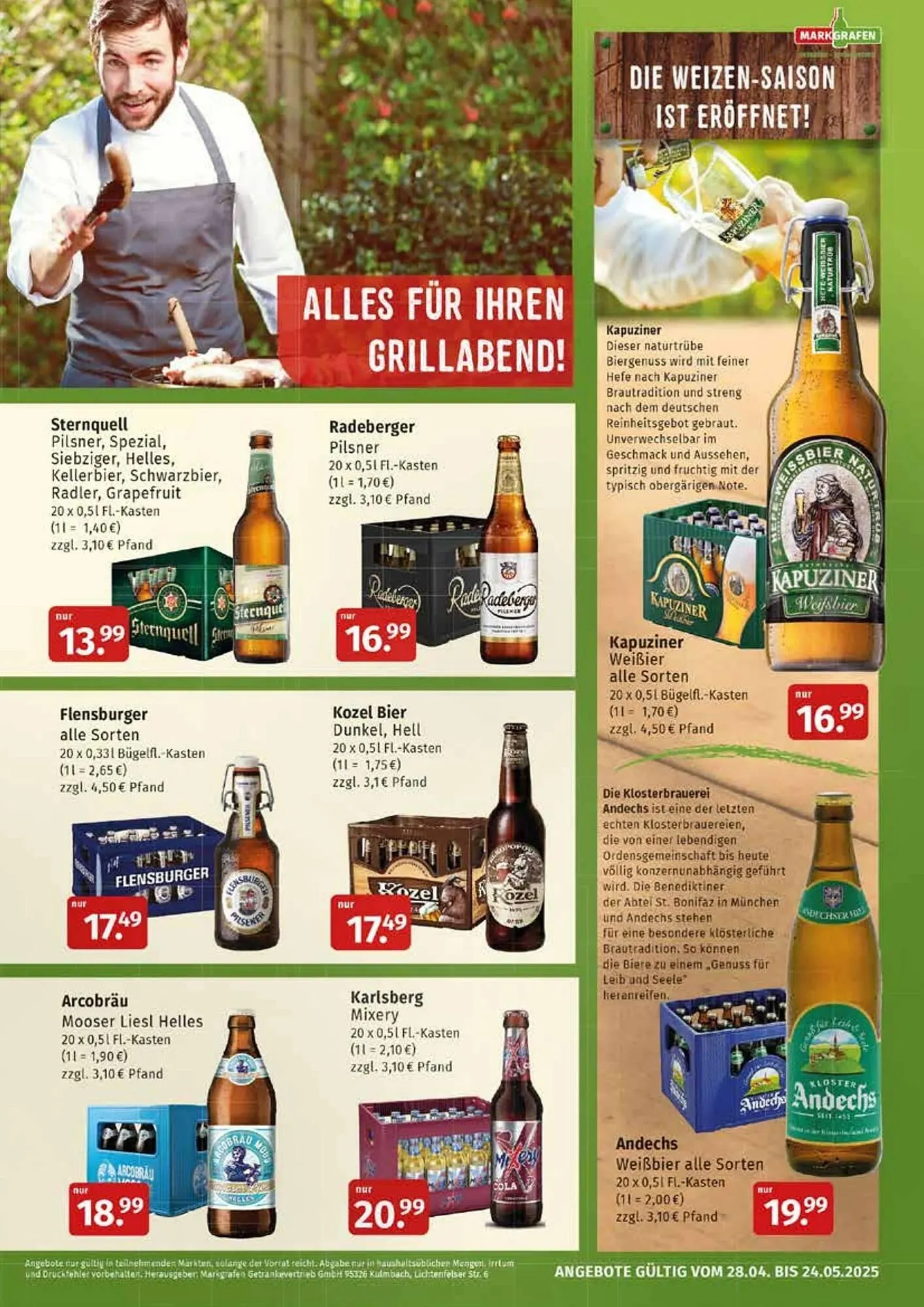 Markgrafen Prospekt von 28. April bis 25. Mai 2025 - Prospekt seite 5