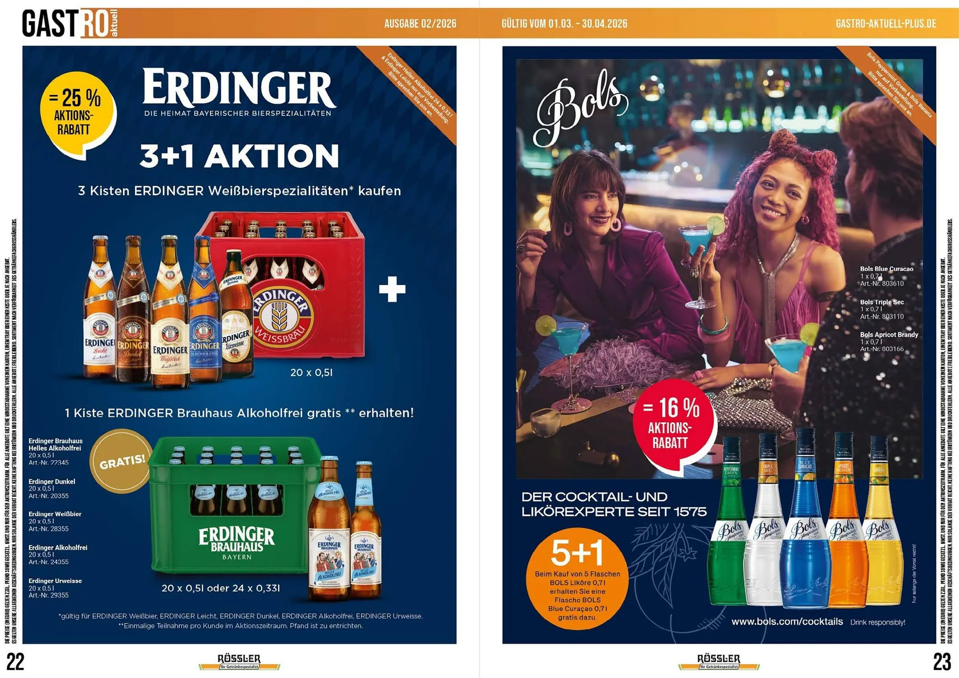 Getränke Rössler Prospekt von 1. März bis 30. April 2026 - Prospekt seite 12