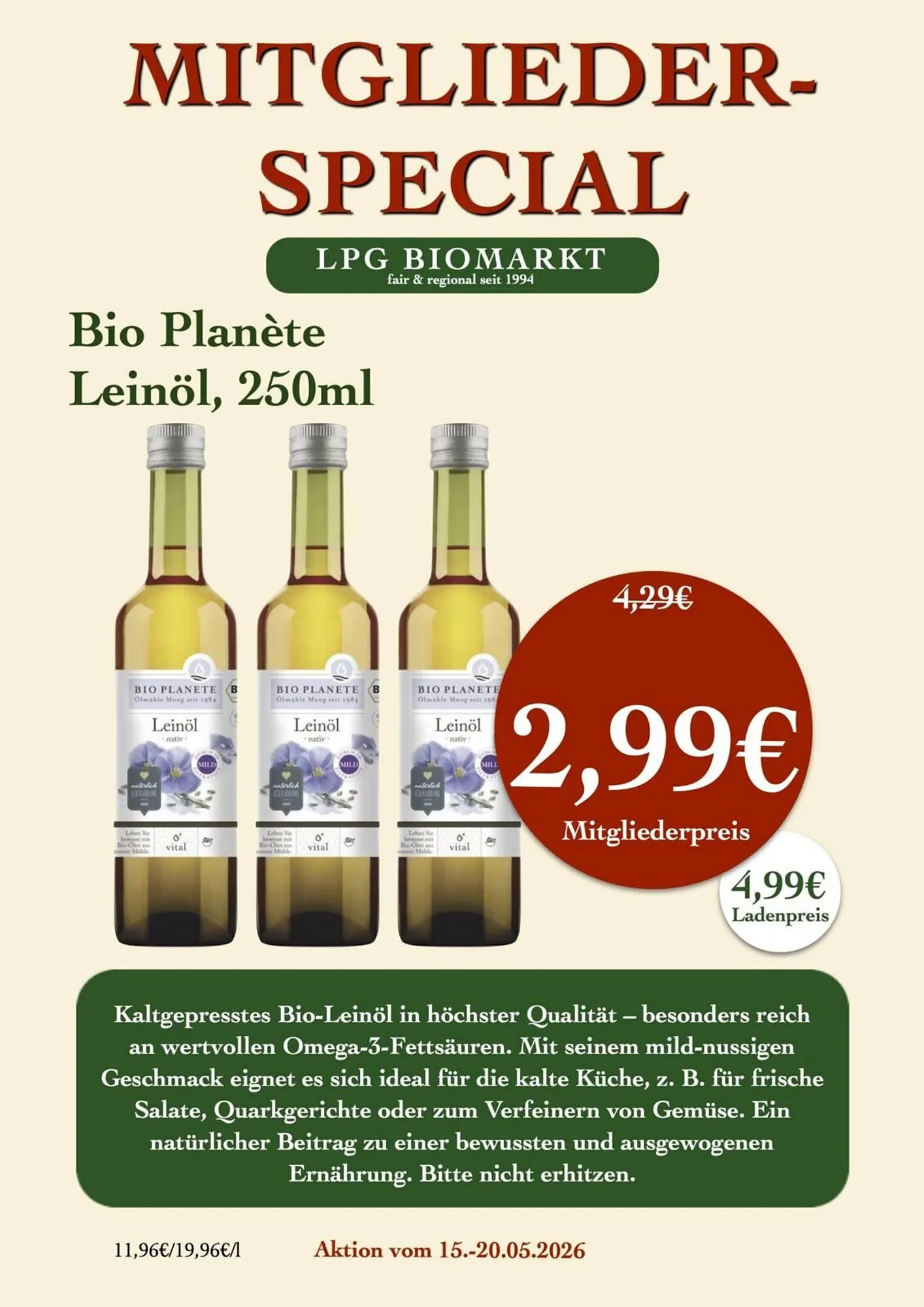 LPG Biomarkt Prospekt von 15. Mai bis 20. Mai 2026 - Prospekt seite 12