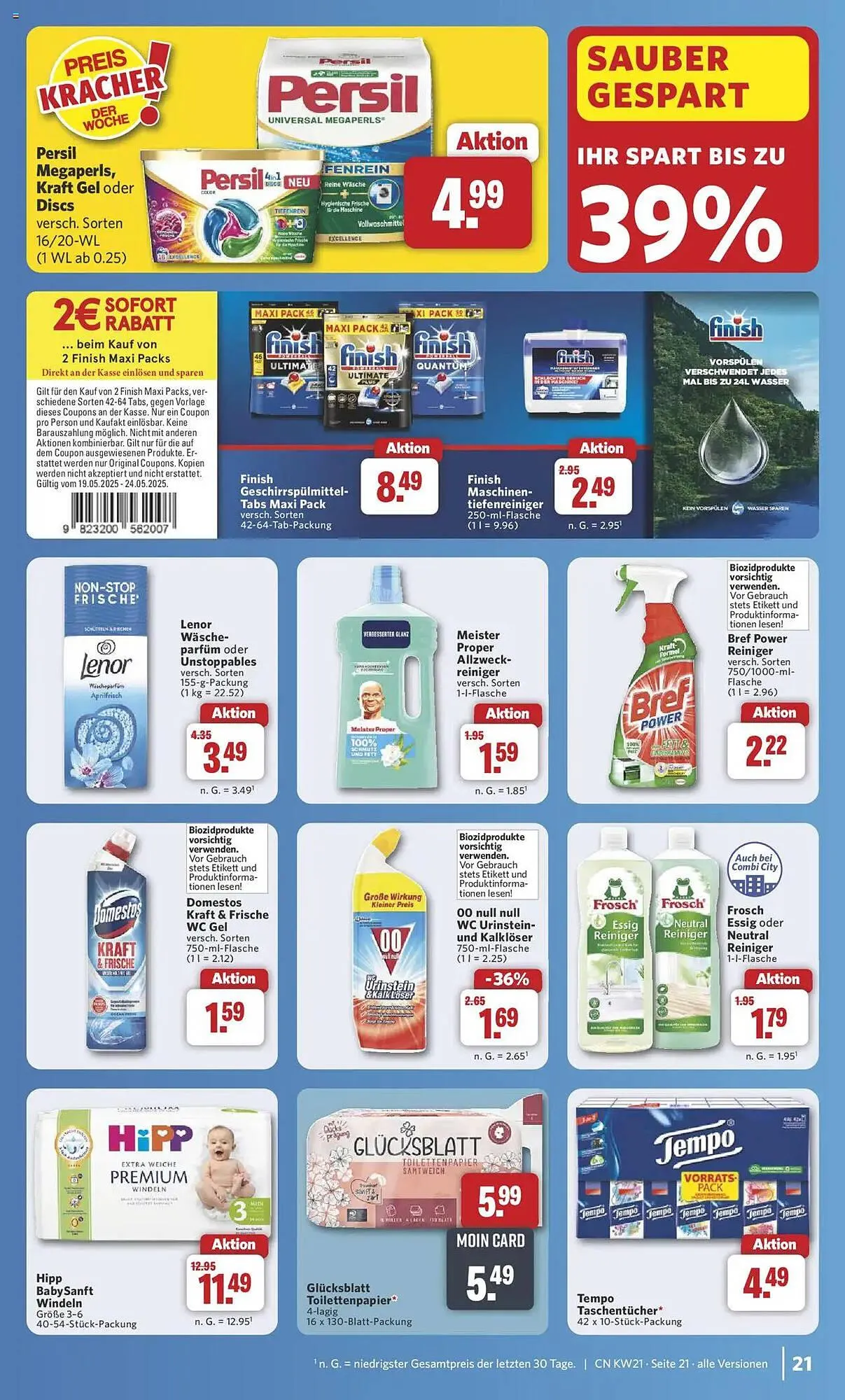 Combi Prospekt von 19. Mai bis 24. Mai 2025 - Prospekt seite 29