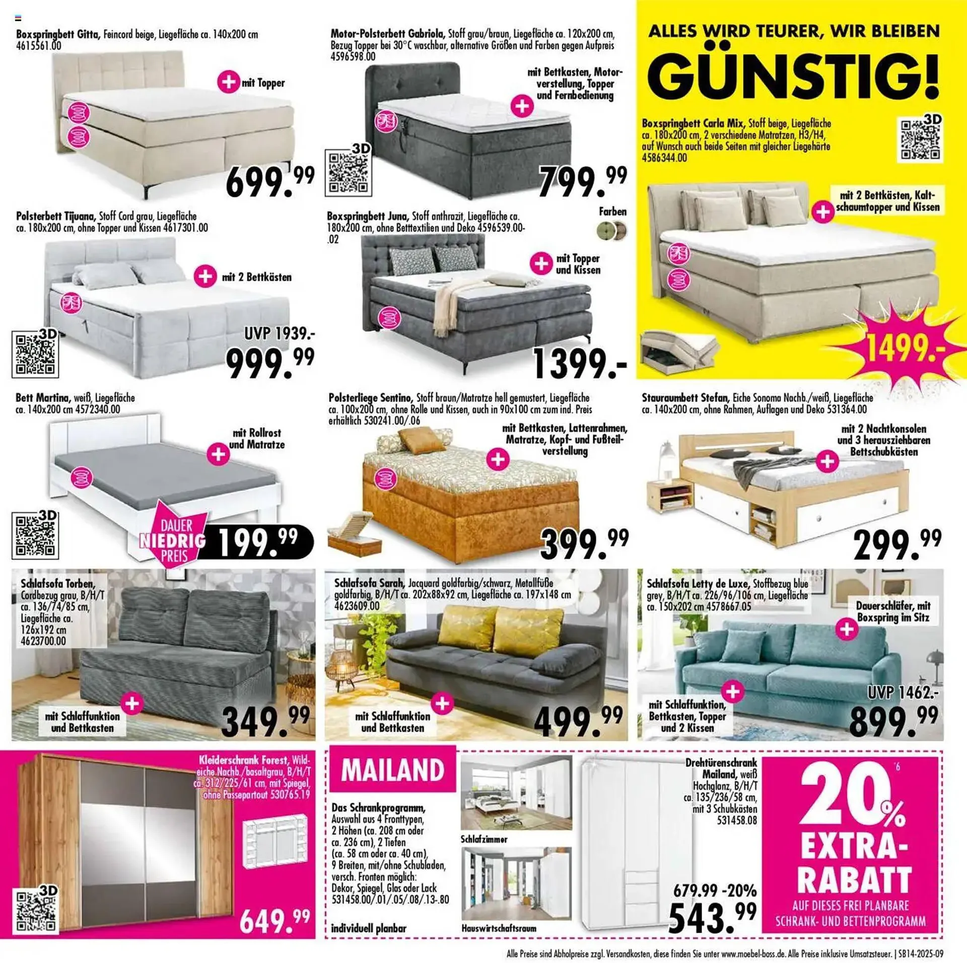 Möbel Boss Prospekt von 31. März bis 6. April 2025 - Prospekt seite 9