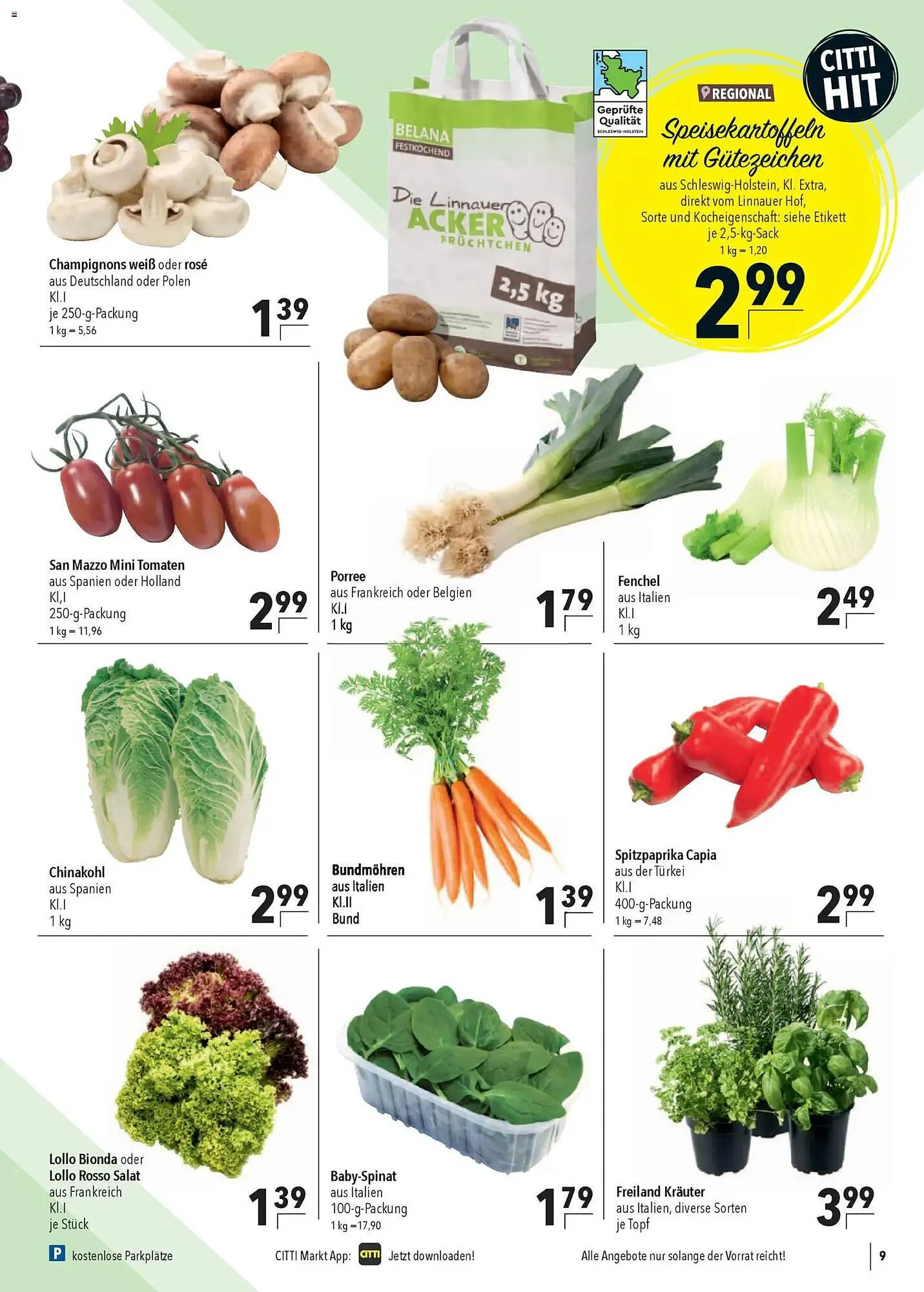 CITTI Markt Prospekt von 25. März bis 31. März 2026 - Prospekt seite 9