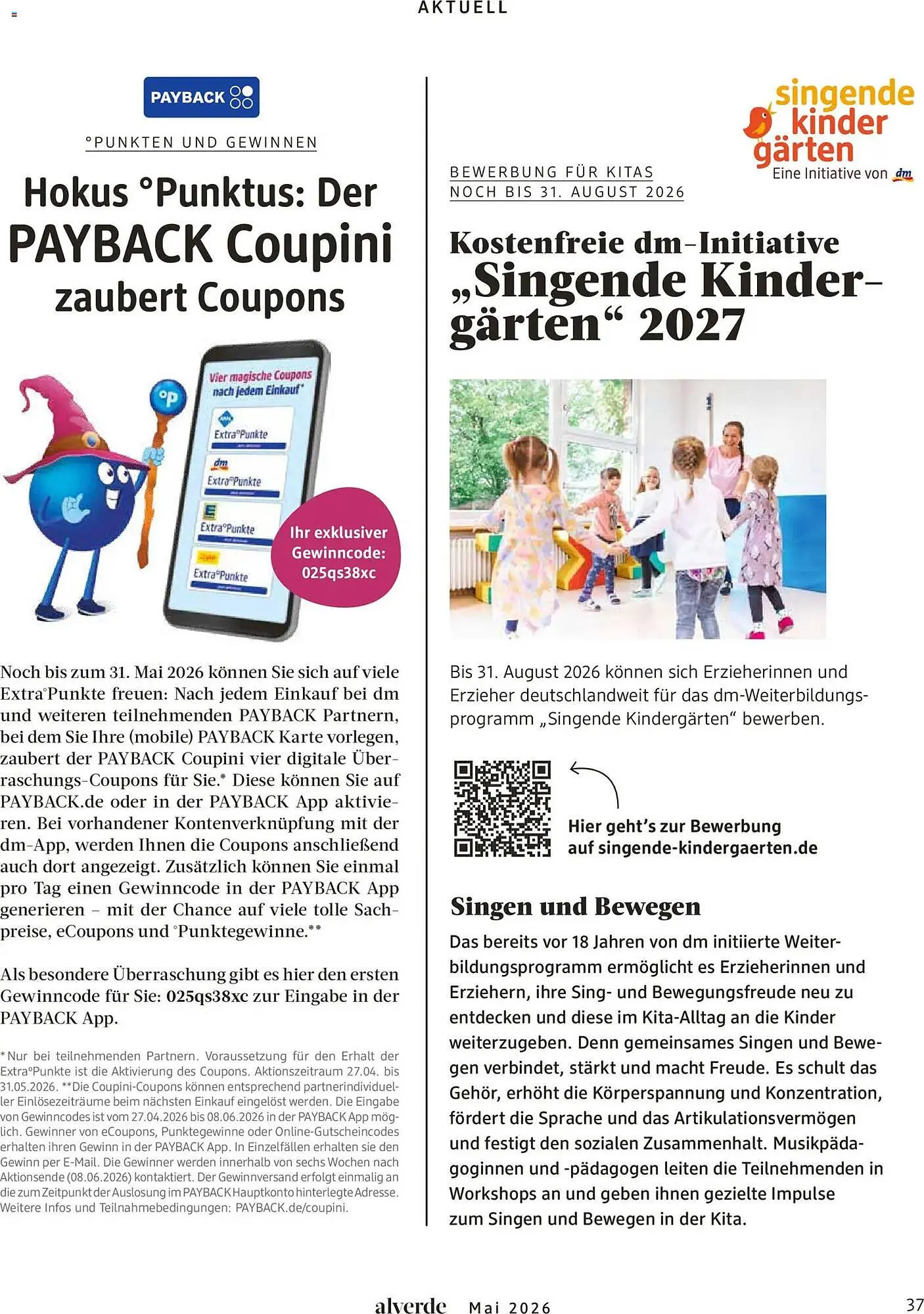 Dm drogerie Magazin von 1. Mai bis 31. Mai 2026 - Prospekt seite 37