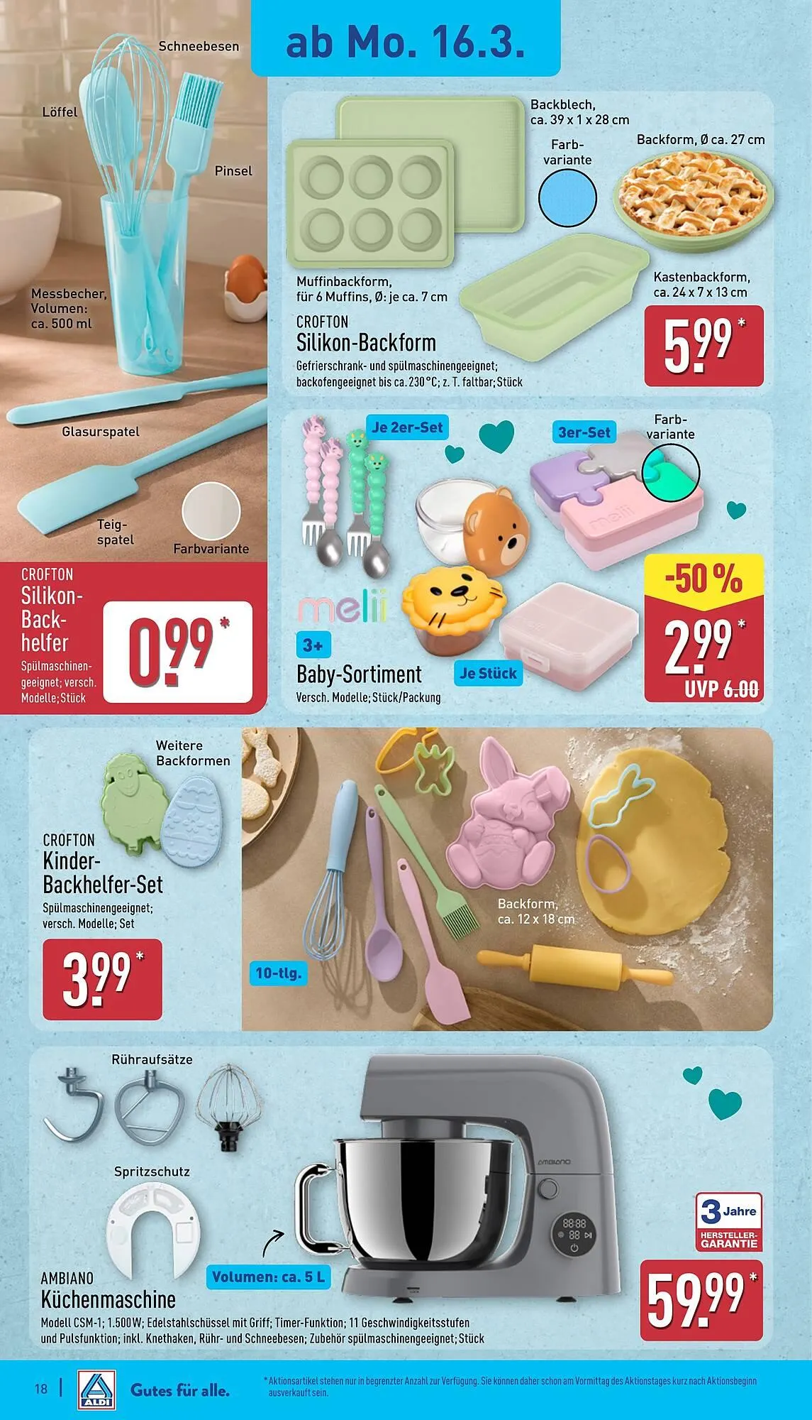 Aldi Nord Prospekt von 16. März bis 21. März 2026 - Prospekt seite 18