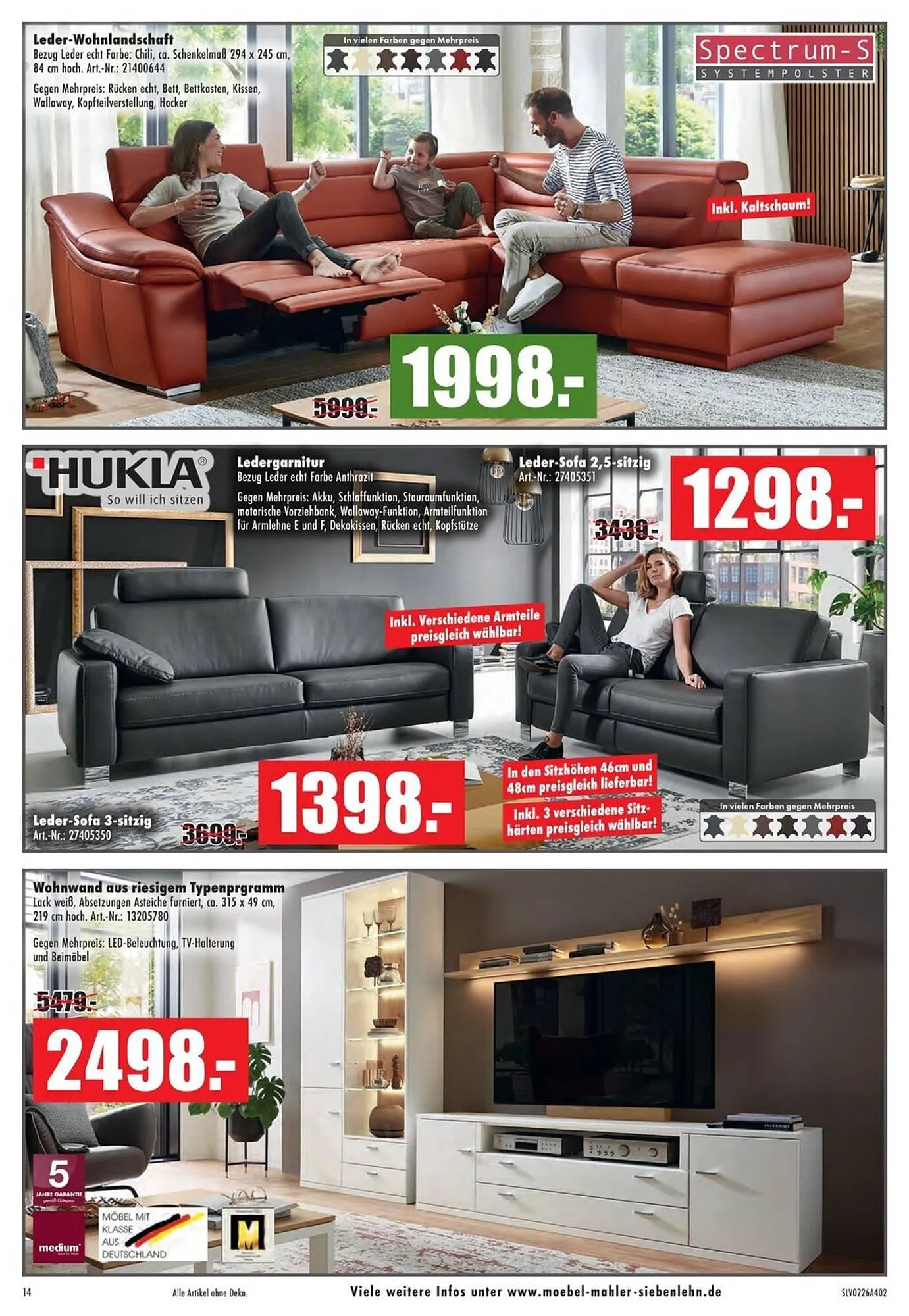 Möbel Mahler Katalog von 18. Februar bis 24. Februar 2026 - Prospekt seite 14