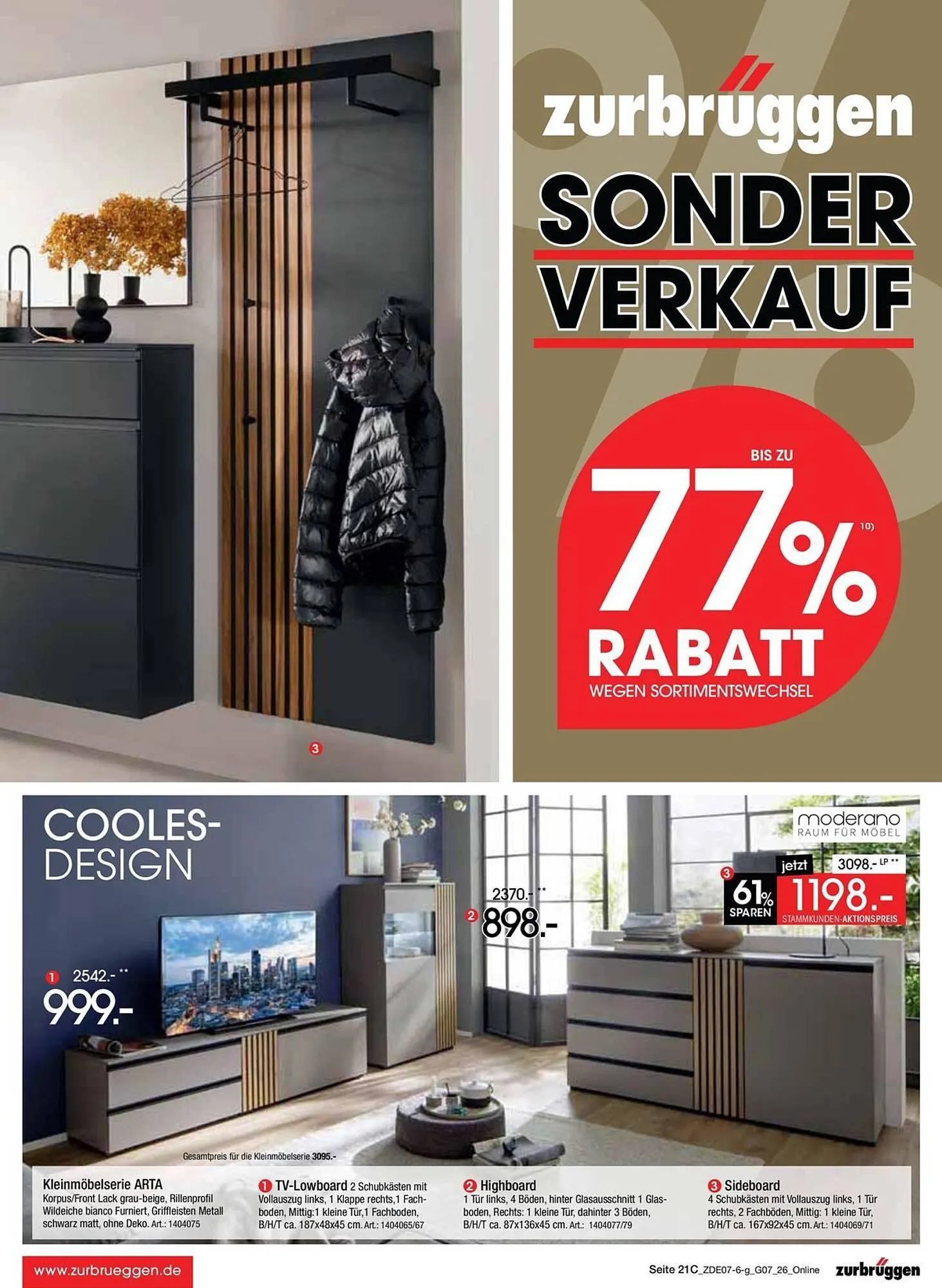 Zurbrüggen Prospekt von 1. Juli bis 31. Juli 2026 - Prospekt seite 33