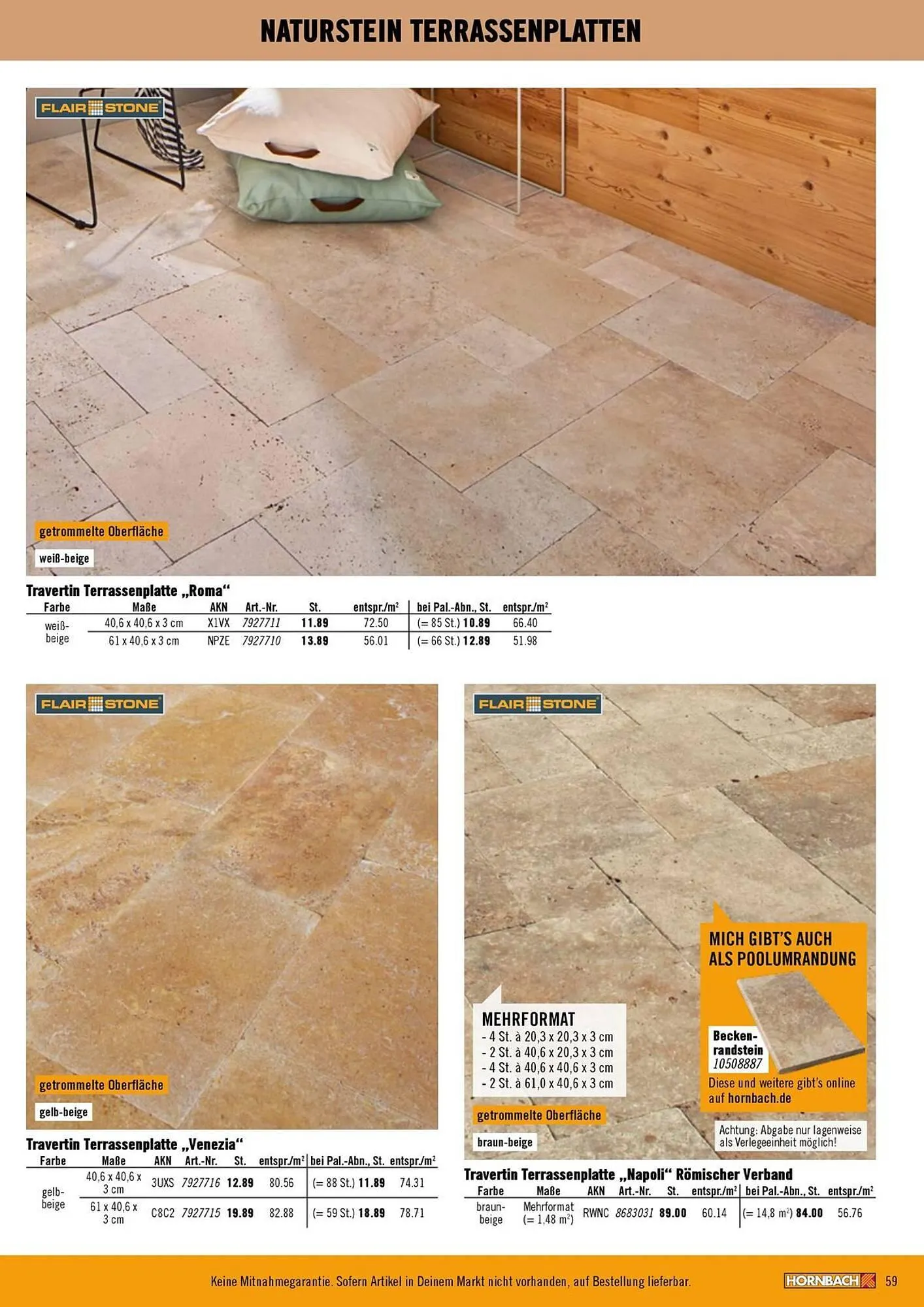 Hornbach Prospekt von 9. April bis 15. April 2025 - Prospekt seite 59