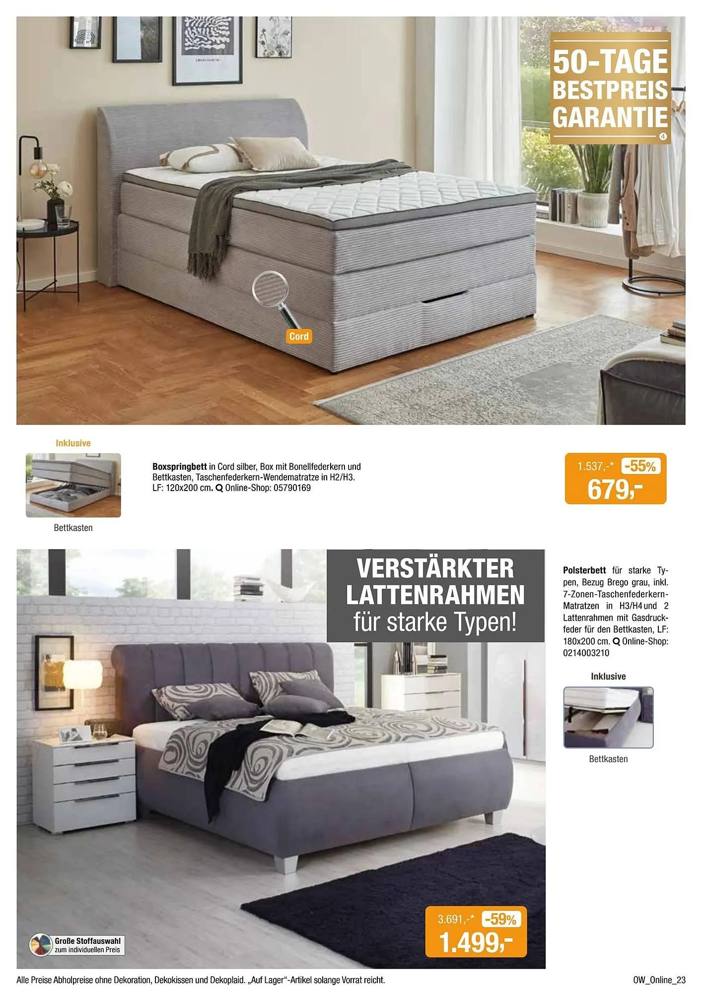 Opti Wohnwelt Prospekt von 13. April bis 24. April 2025 - Prospekt seite 23