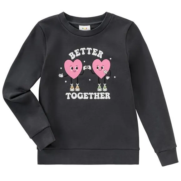 Mädchen Sweatshirt mit Print