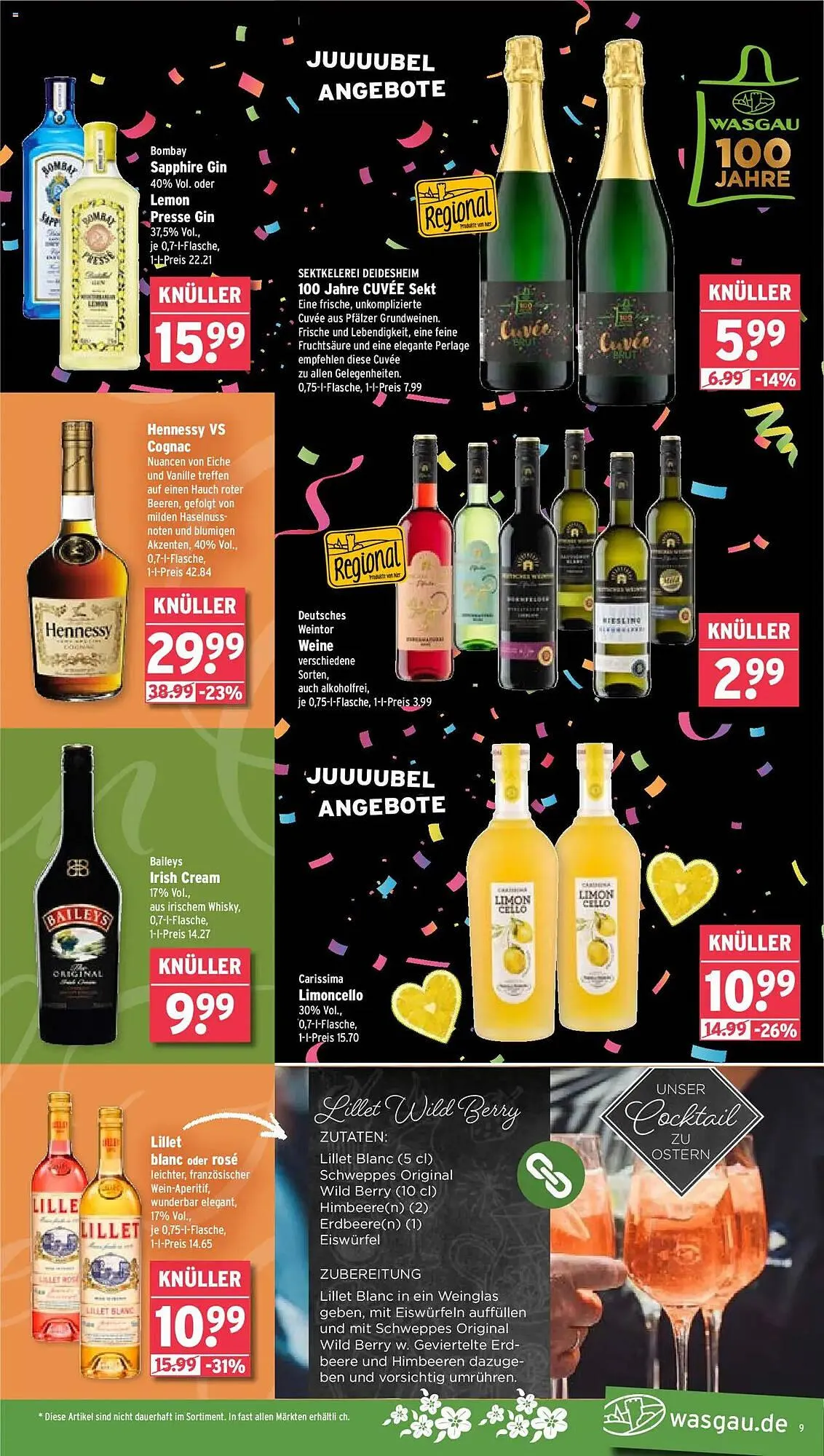 Wasgau Prospekt von 14. April bis 19. April 2025 - Prospekt seite 9