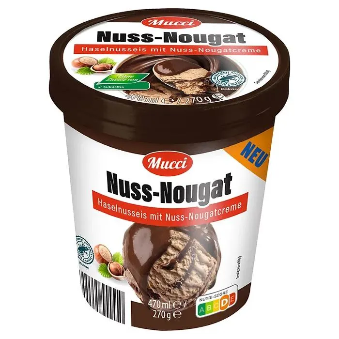MUCCI Nuss Nougat Becher 470 ml