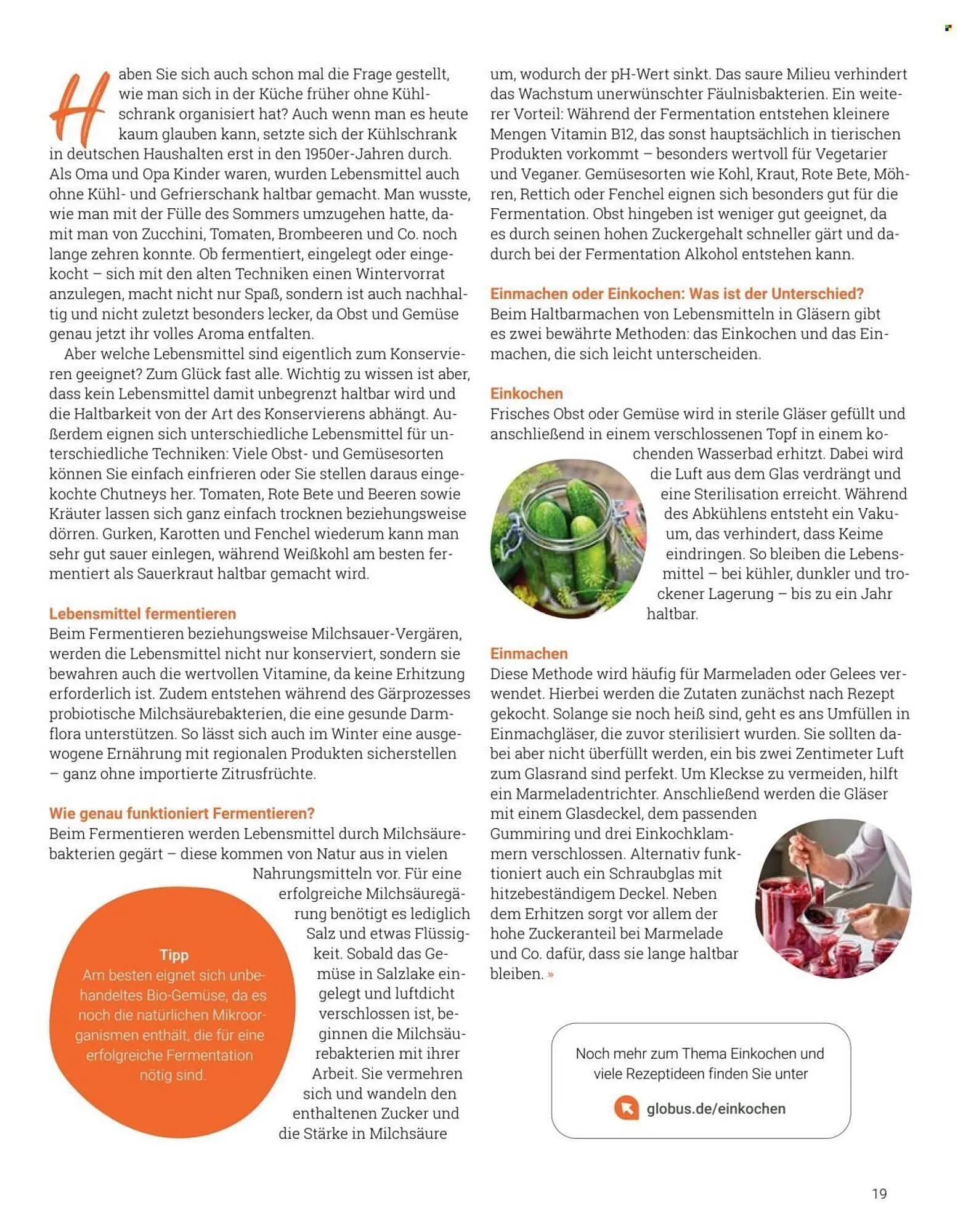 Globus Prospekt von 1. Juli bis 31. Juli 2025 - Prospekt seite 19