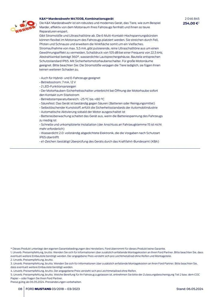 FORD MUSTANG von 9. Mai bis 9. Mai 2025 - Prospekt seite 8