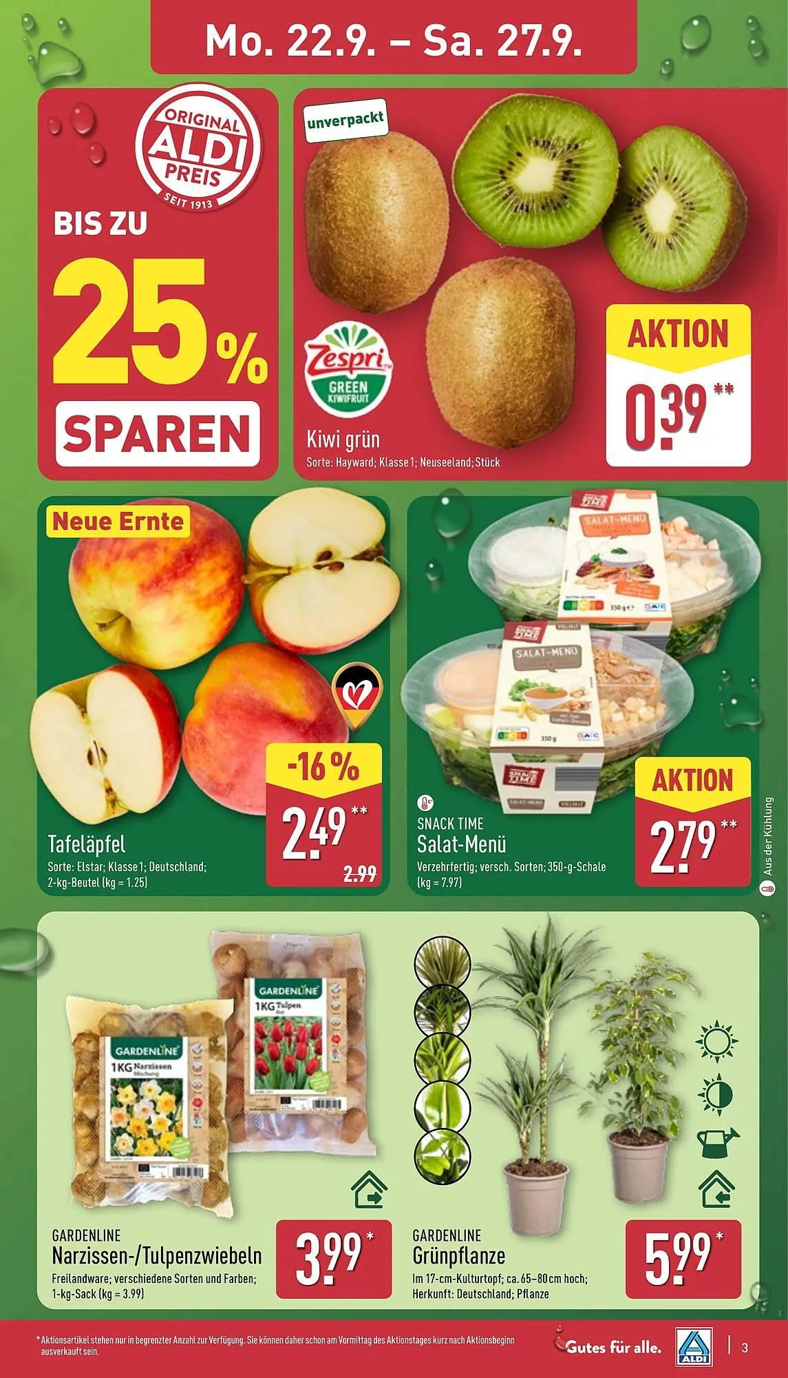 Aldi Nord Prospekt von 22. September bis 27. September 2025 - Prospekt seite 7