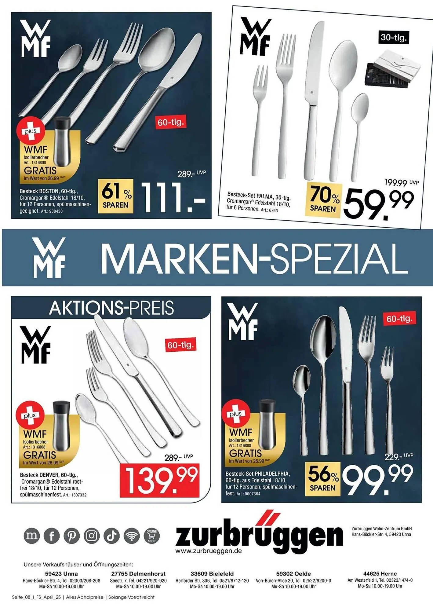 Zurbrüggen Prospekt von 30. April bis 17. Mai 2025 - Prospekt seite 8