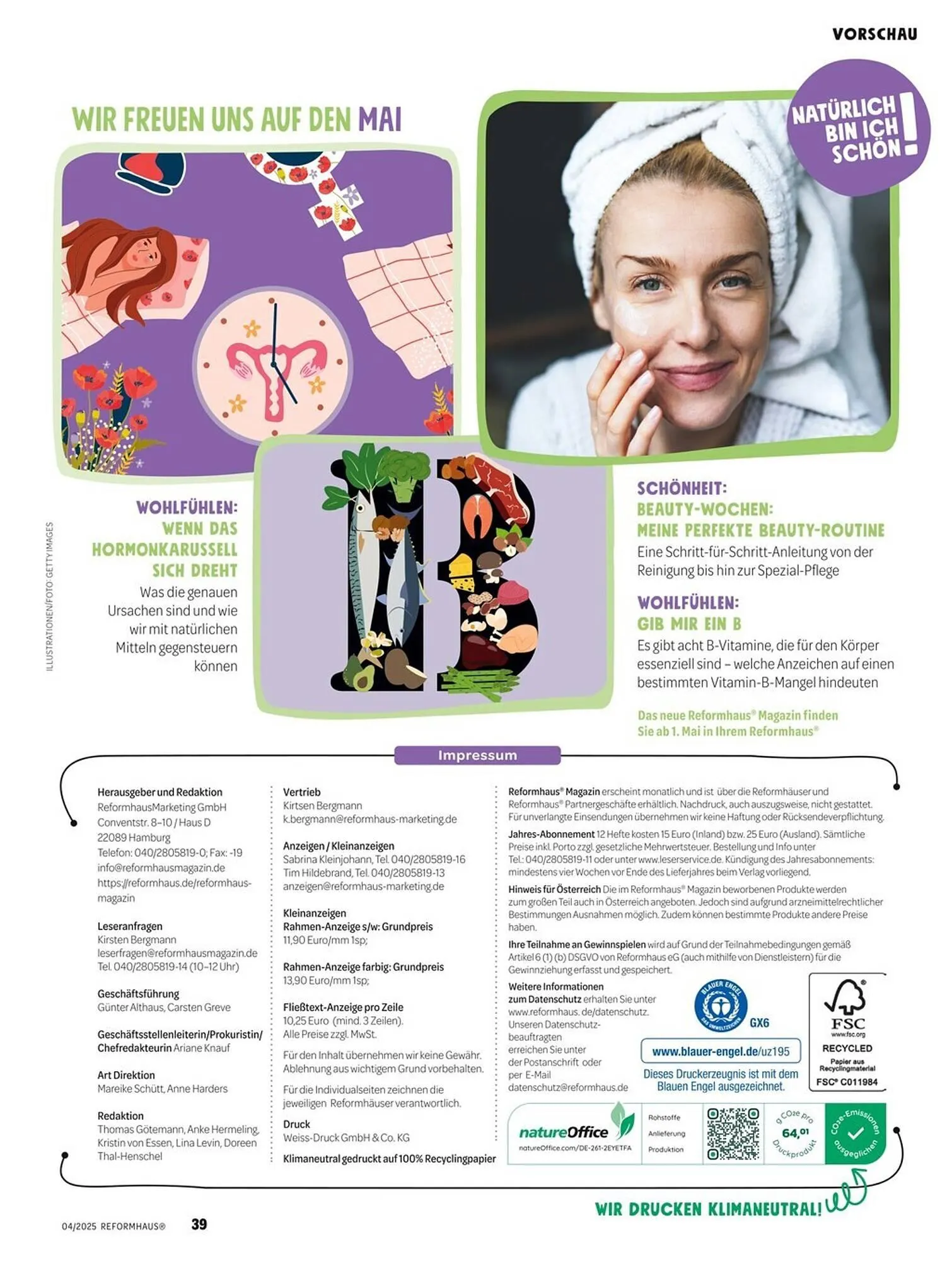 Reformhaus Prospekt von 1. April bis 30. April 2025 - Prospekt seite 39