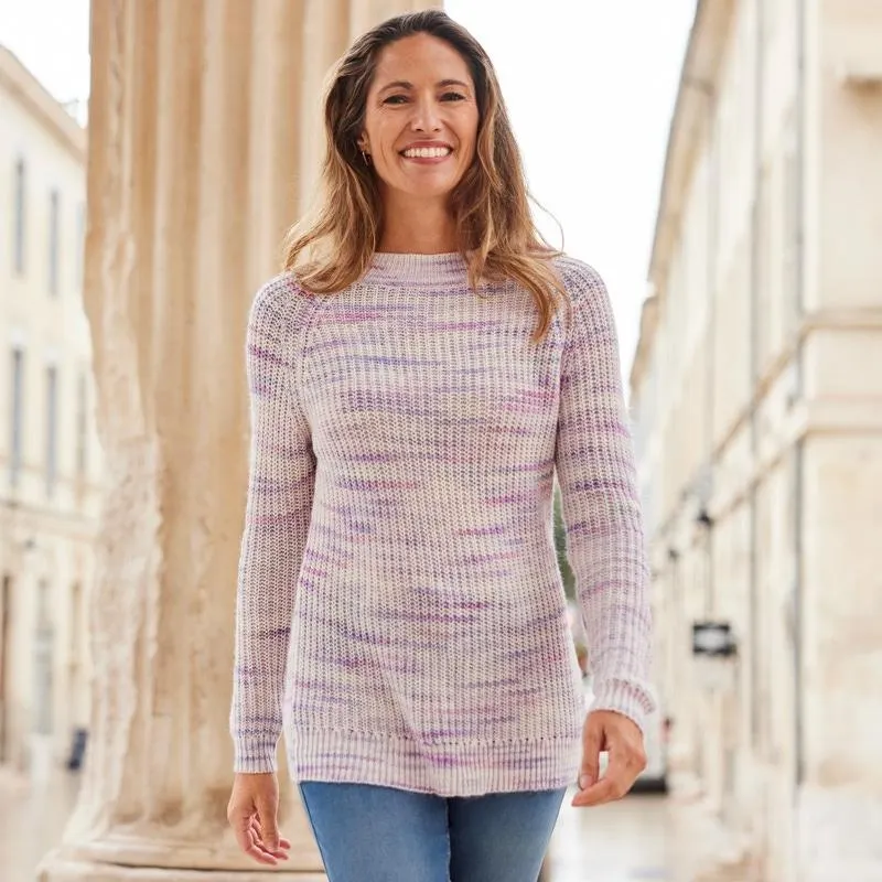 Damen-Pullover mit hohem Kragen