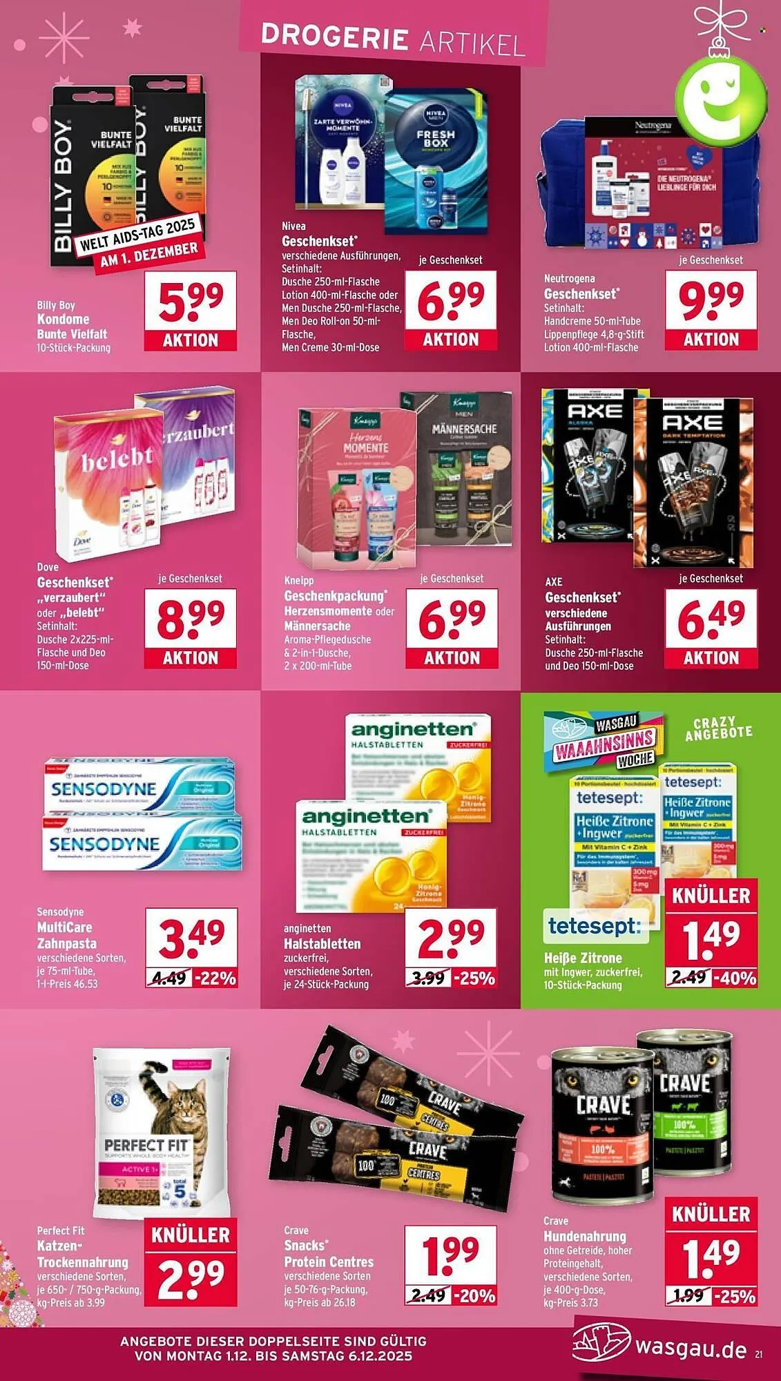 Wasgau Prospekt von 1. Dezember bis 6. Dezember 2025 - Prospekt seite 21