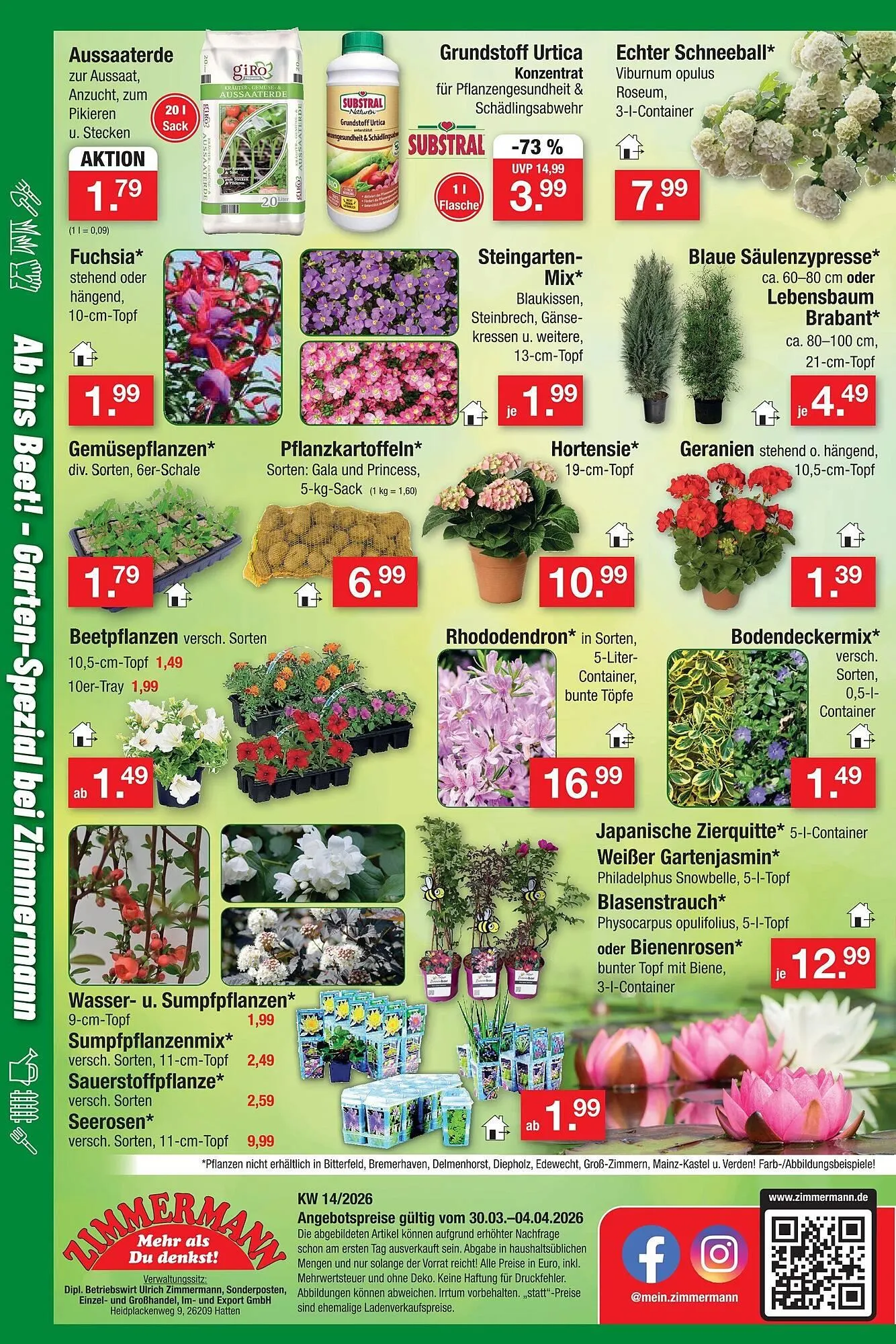 Zimmermann Prospekt von 30. März bis 4. April 2026 - Prospekt seite 14