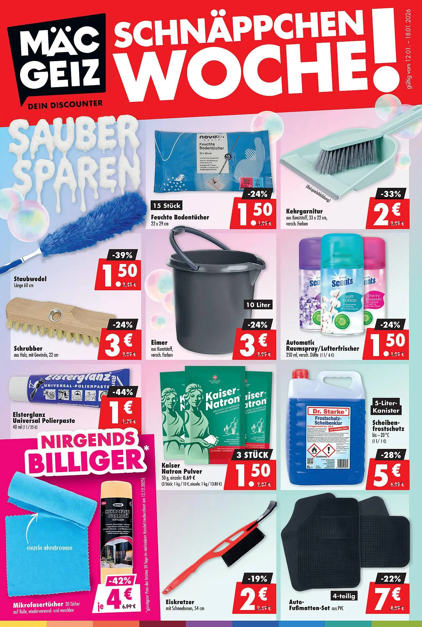 Mäc Geiz Prospekt von 12. Januar bis 18. Januar 2026 - Prospekt seite 1
