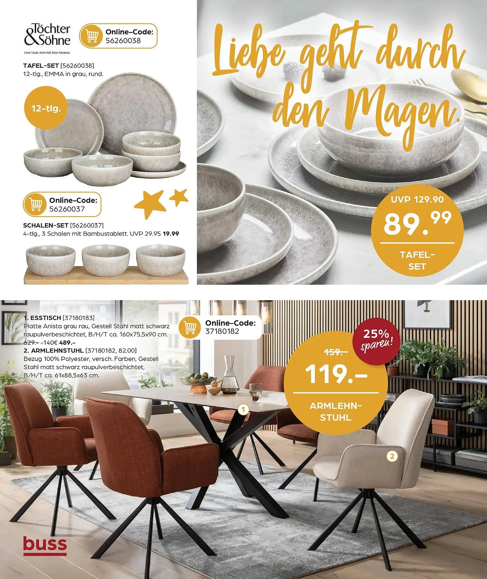 Möbel Buss Prospekt von 8. November bis 24. November 2025 - Prospekt seite 22