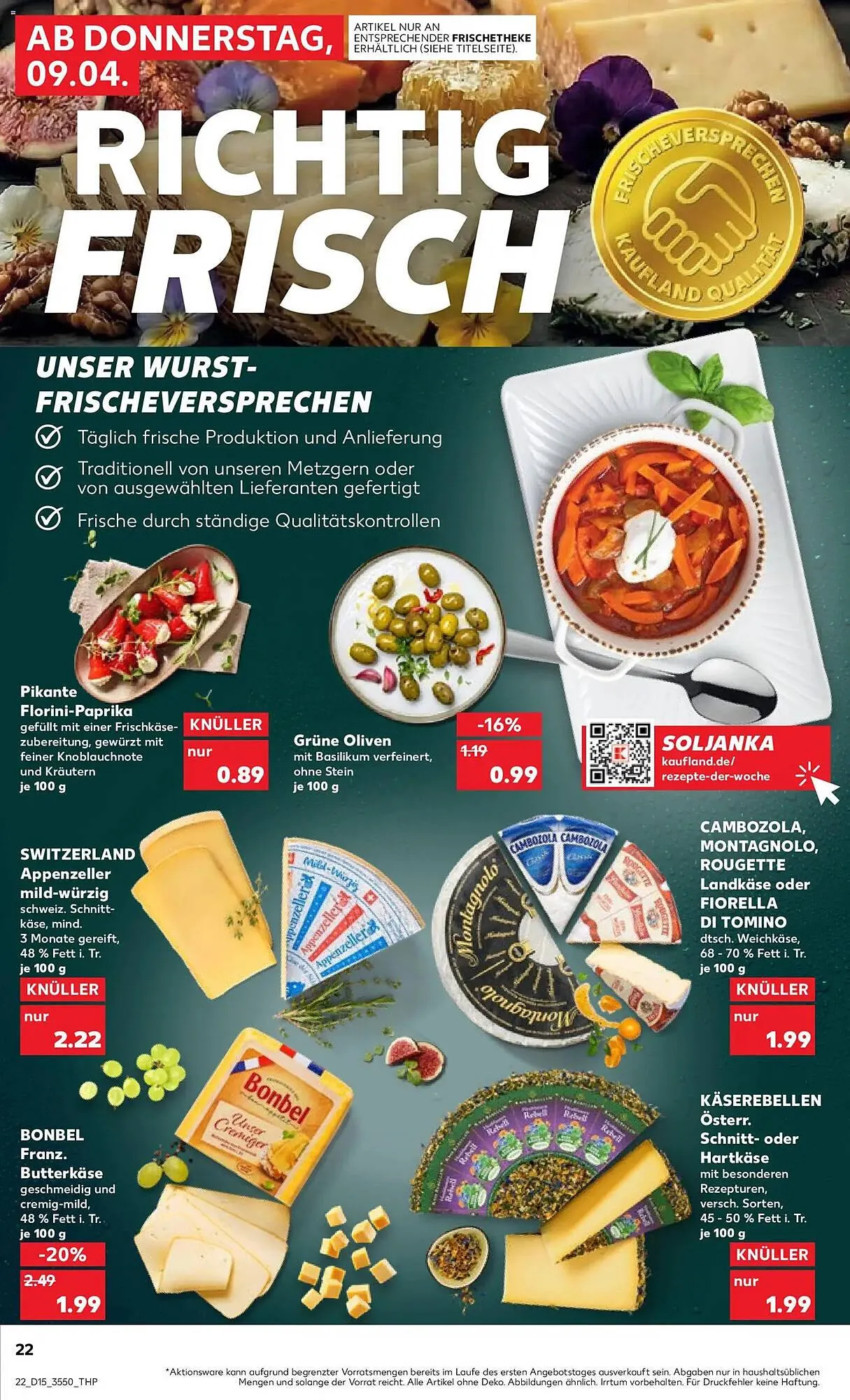 Kaufland Prospekt von 9. April bis 15. April 2026 - Prospekt seite 22