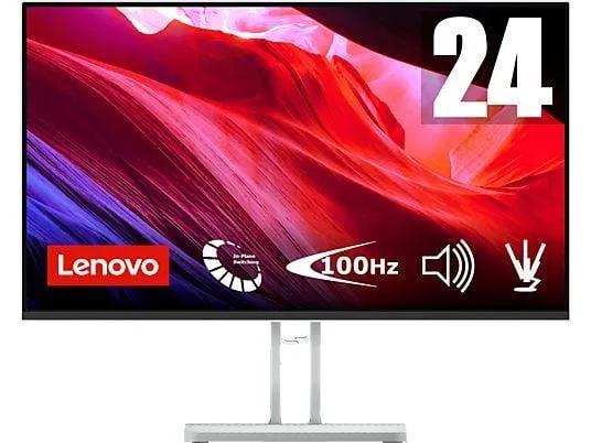 LENOVO L24i-4B 23,8 Zoll Full-HD Monitor (1 ms Reaktionszeit, 100 Hz)