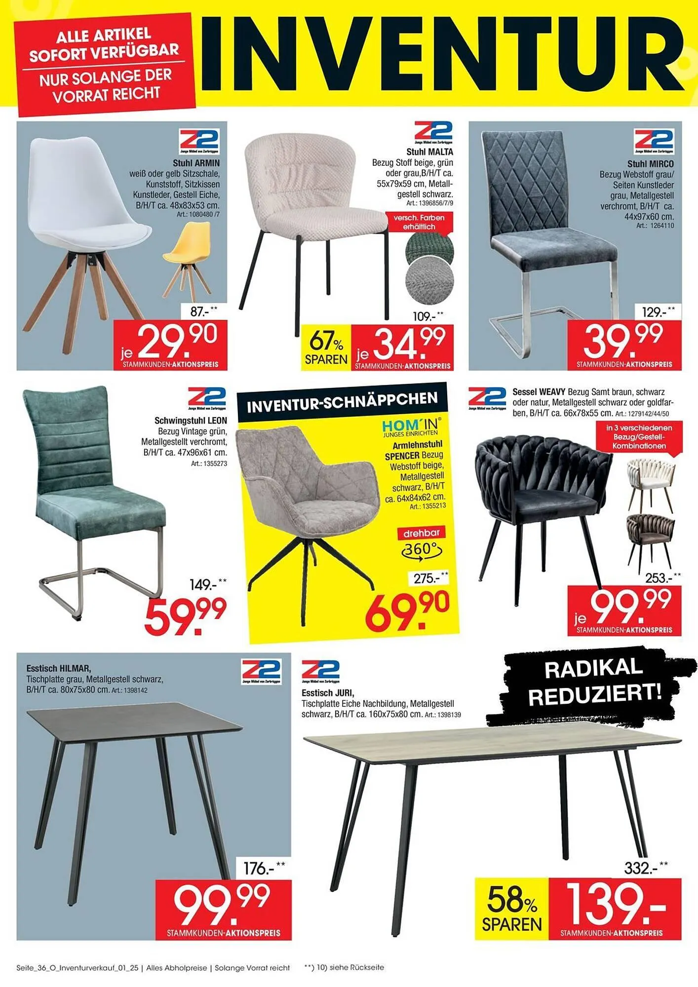 Zurbrüggen Prospekt von 31. Mai bis 6. Juni 2025 - Prospekt seite 36