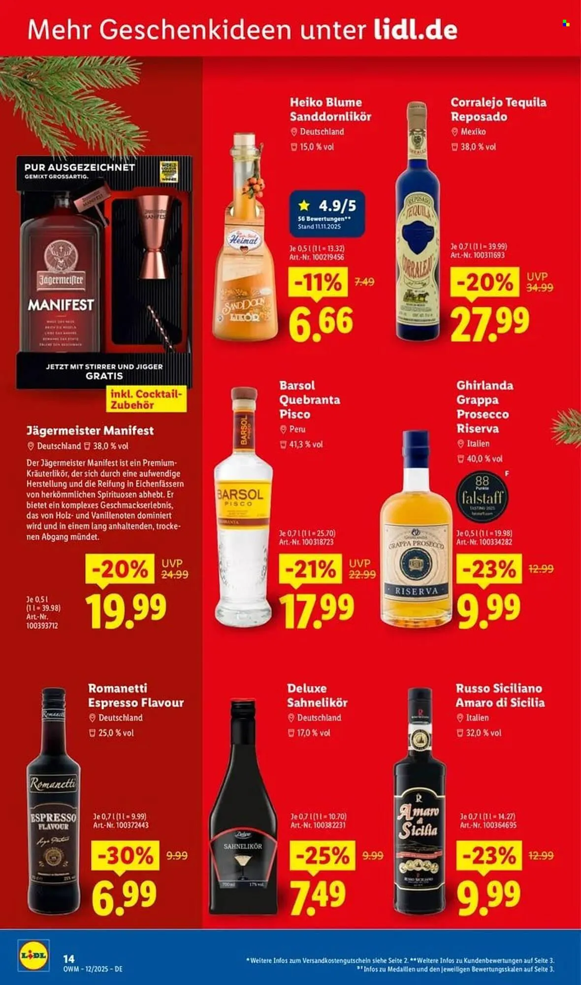 Lidl Prospekt von 1. Dezember bis 31. Dezember 2025 - Prospekt seite 14