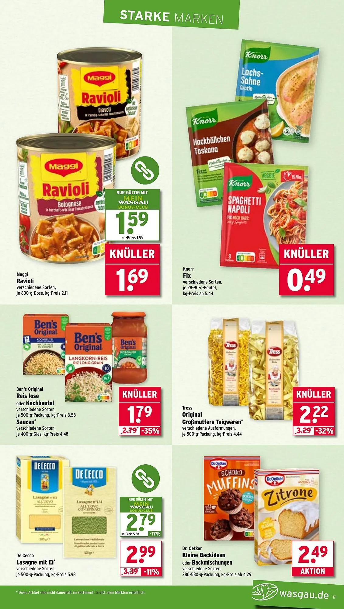 Wasgau Prospekt von 21. Juli bis 26. Juli 2025 - Prospekt seite 17