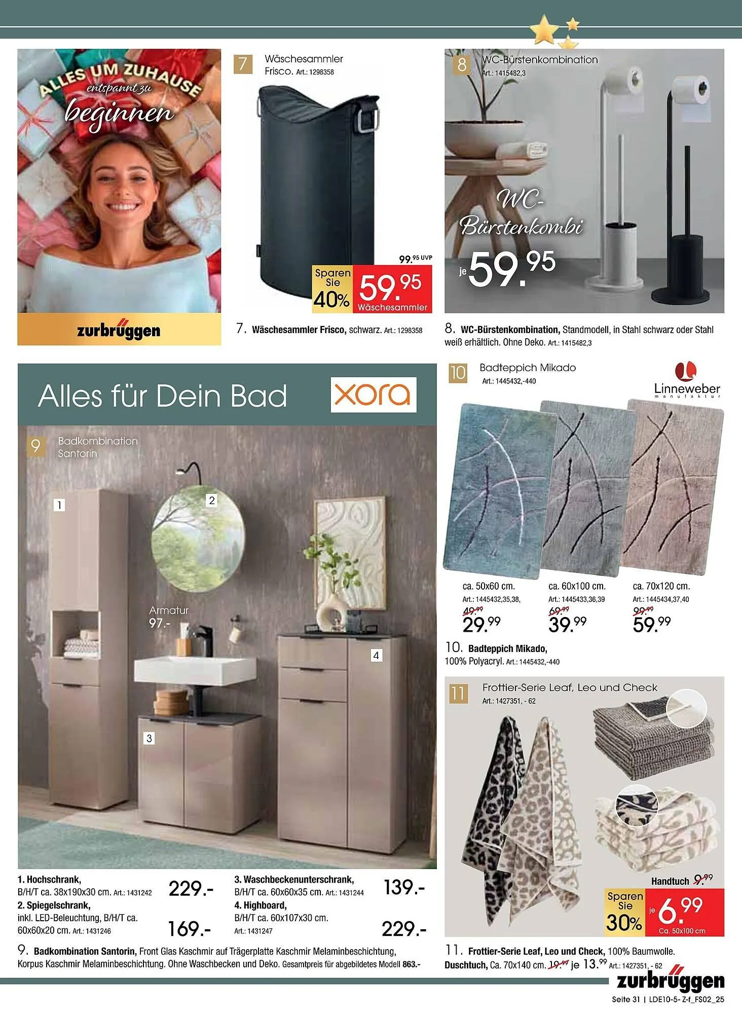 Zurbrüggen Prospekt von 11. Oktober bis 15. November 2025 - Prospekt seite 31