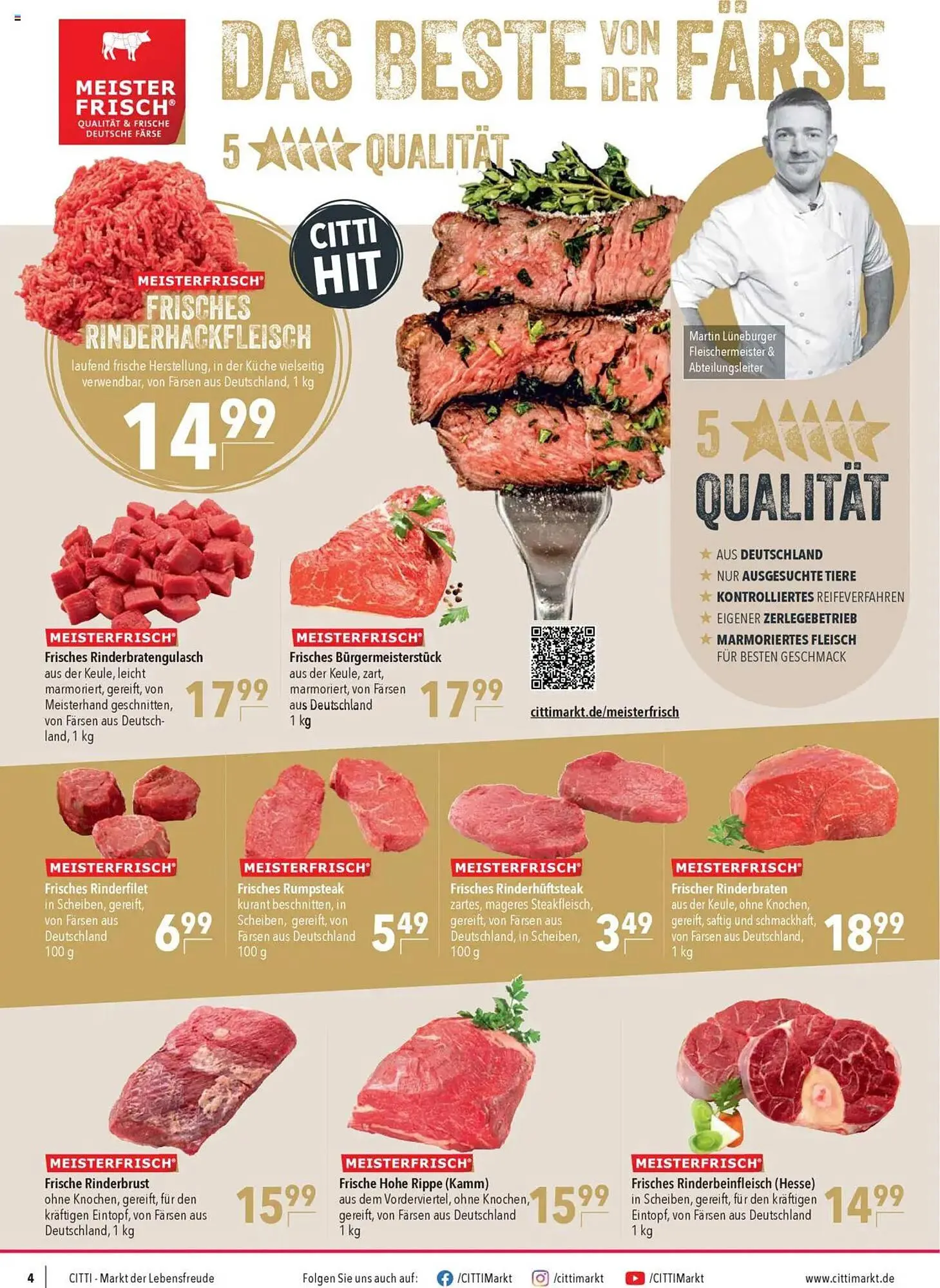 CITTI Markt Prospekt von 8. Oktober bis 14. Oktober 2025 - Prospekt seite 4