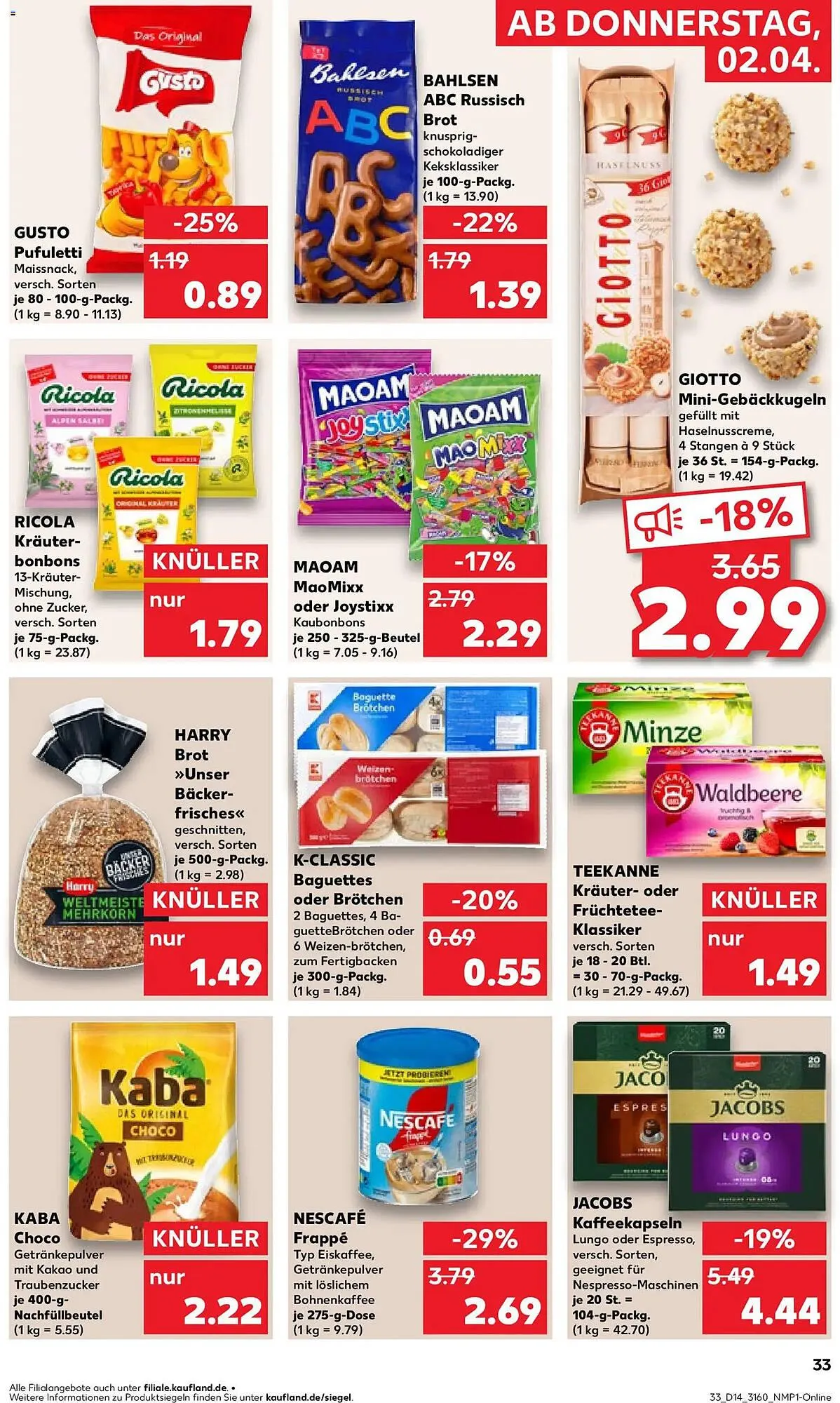 Kaufland Prospekt von 2. April bis 8. April 2026 - Prospekt seite 33