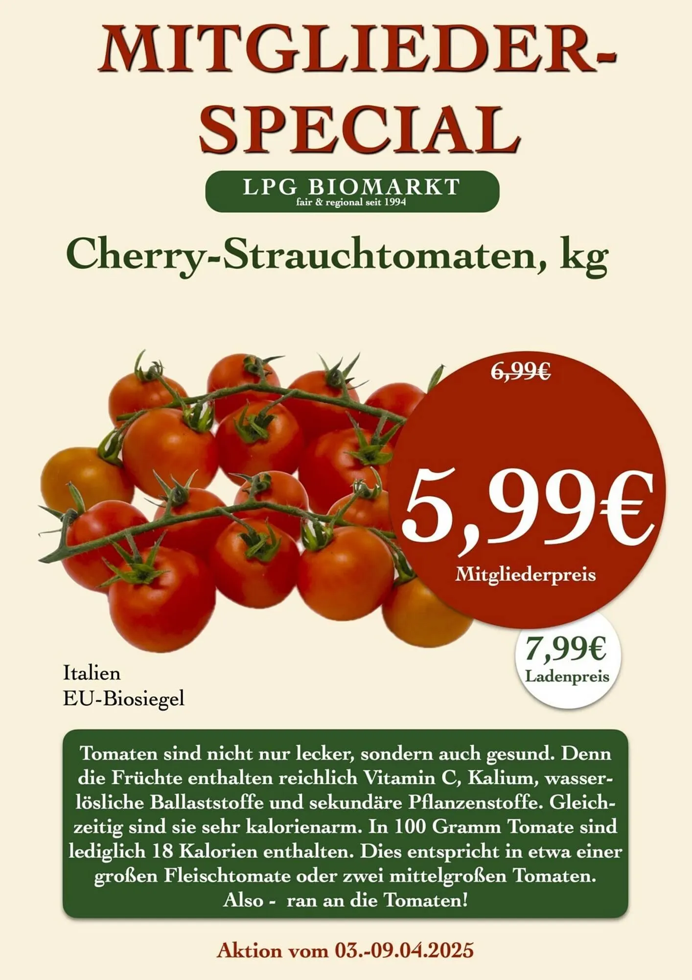 LPG Biomarkt Prospekt von 3. April bis 9. April 2025 - Prospekt seite 6