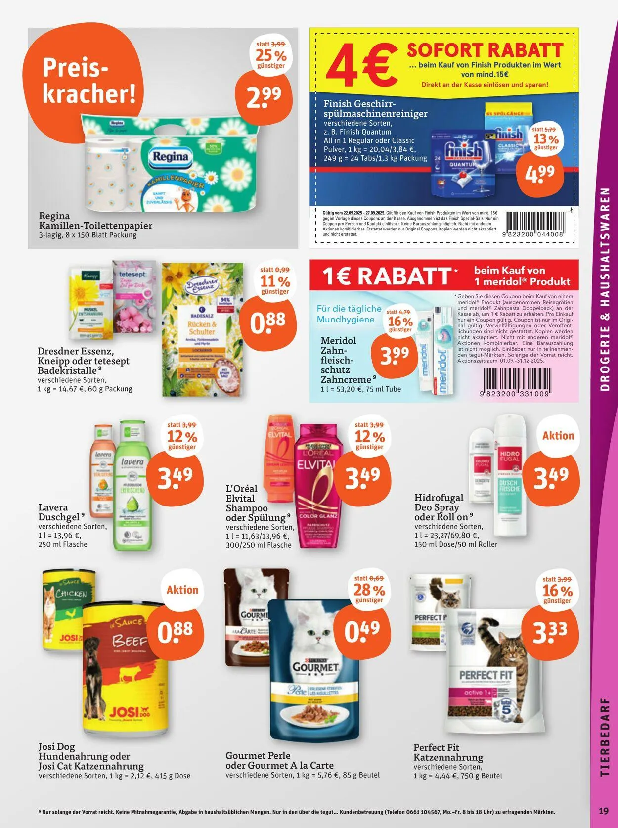 Tegut Aktueller Prospekt von 8. September bis 14. September 2025 - Prospekt seite 21