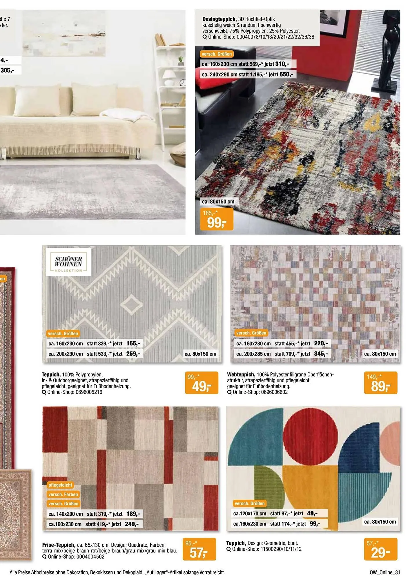 Opti Wohnwelt Prospekt von 13. April bis 24. April 2025 - Prospekt seite 31