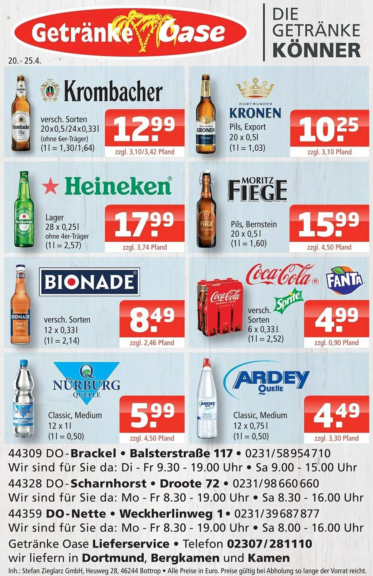 Getränke Oase Prospekt - 1