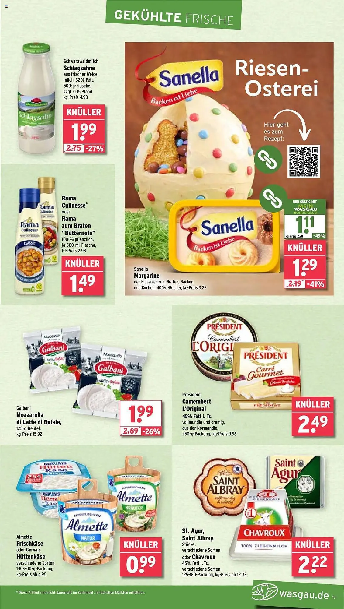 Wasgau Prospekt von 7. April bis 12. April 2025 - Prospekt seite 13