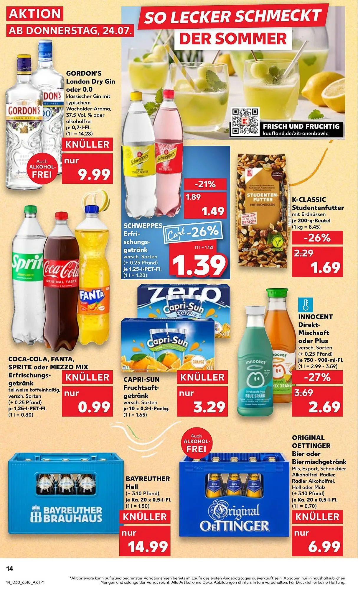 Kaufland Prospekt von 24. Juli bis 30. Juli 2025 - Prospekt seite 14