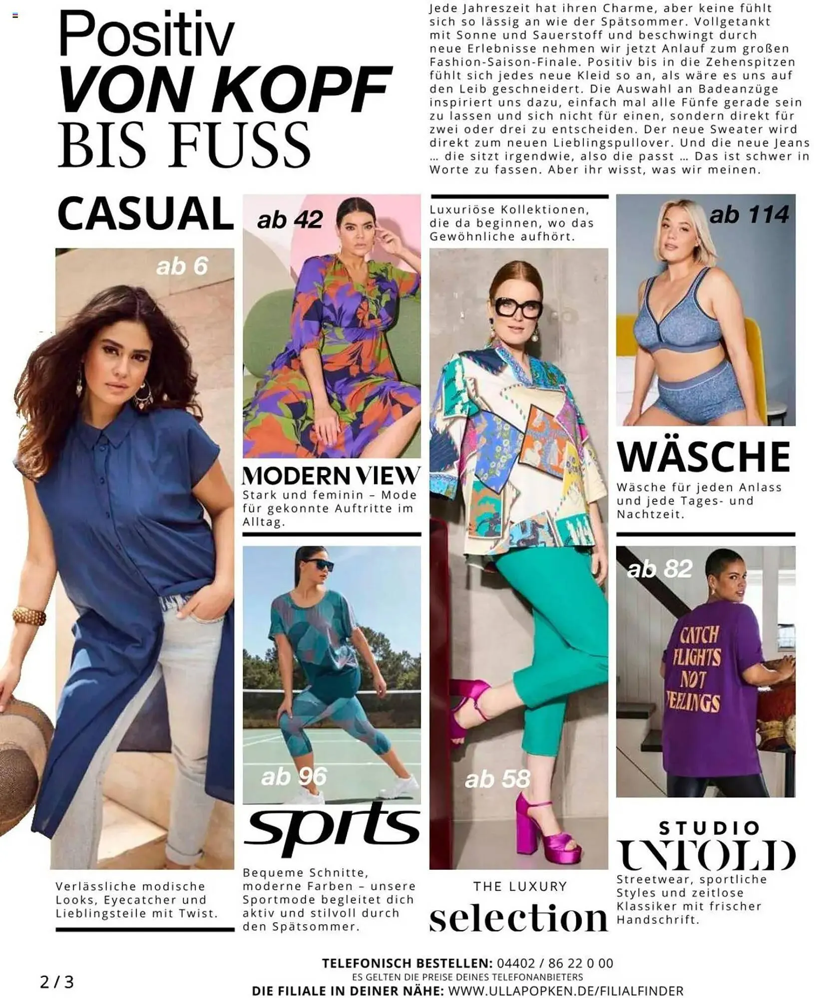 Ulla Popken Prospekt von 1. August bis 31. August 2025 - Prospekt seite 2