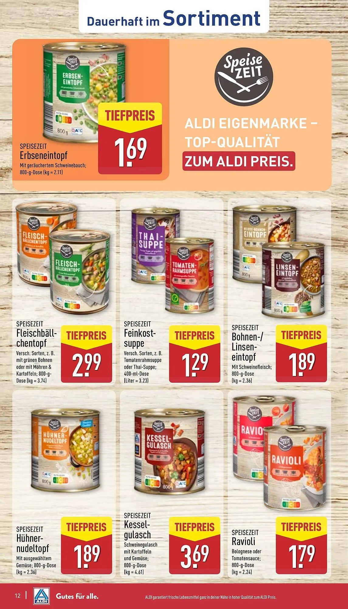 Aldi Nord Prospekt von 12. Januar bis 17. Januar 2026 - Prospekt seite 12