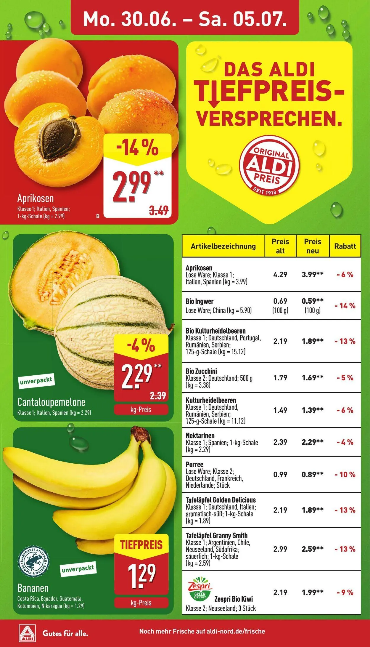 Aldi-Nord von 30. Juni bis 5. Juli 2025 - Prospekt seite 4