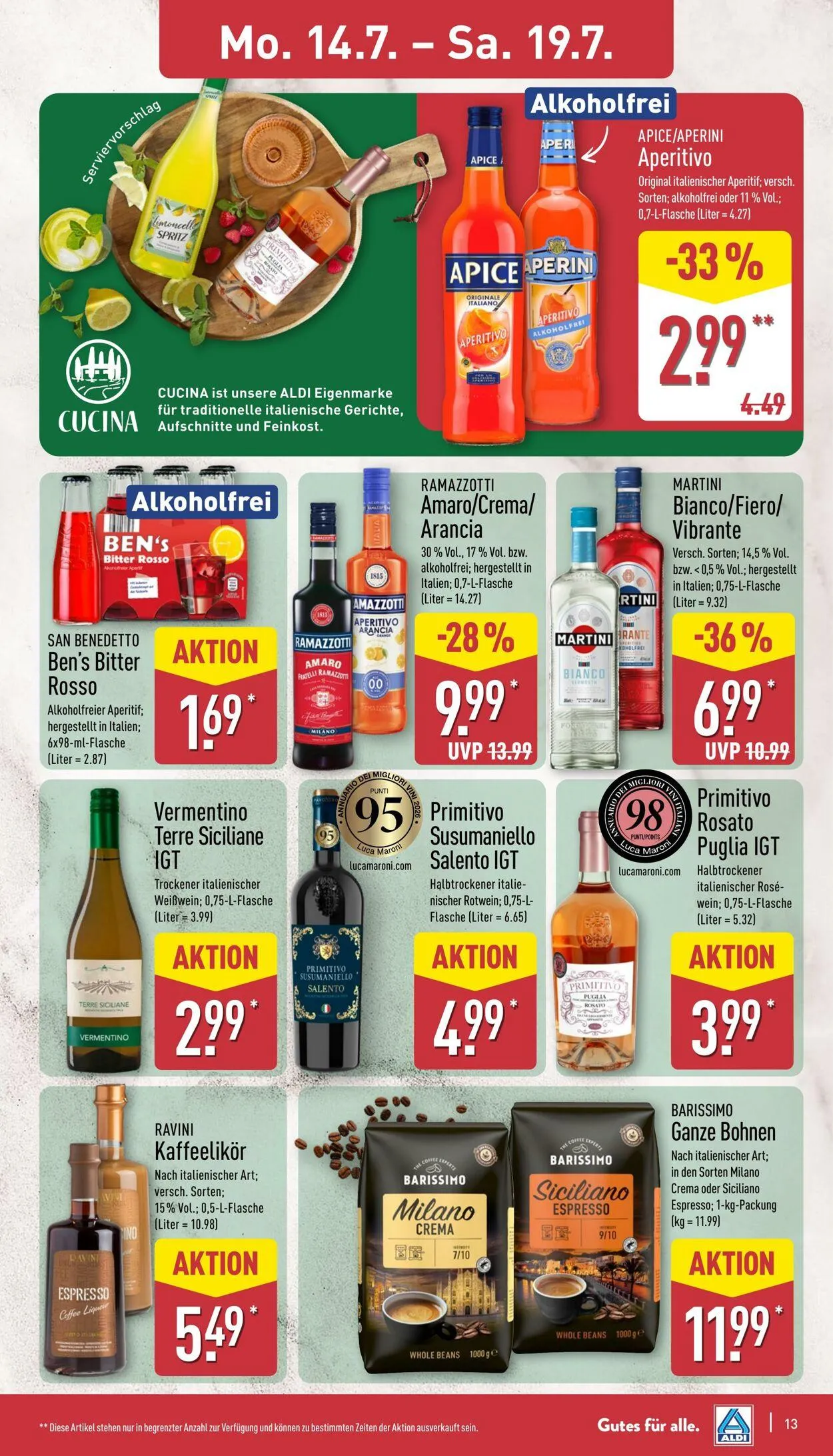 Aldi-Nord von 7. Juli bis 12. Juli 2025 - Prospekt seite 13