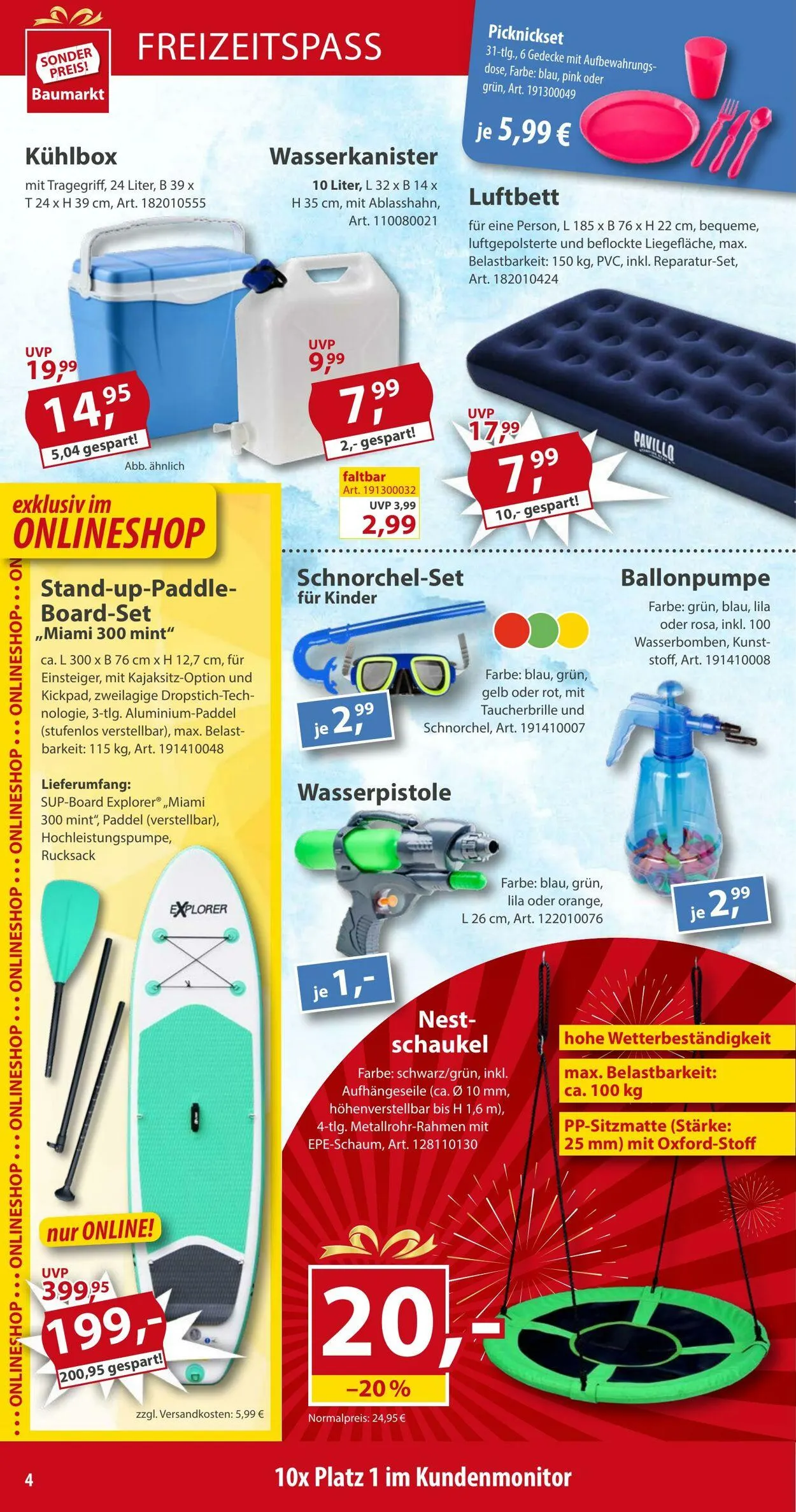 Sonderpreis Baumarkt Aktueller Prospekt von 26. April bis 10. Mai 2025 - Prospekt seite 4