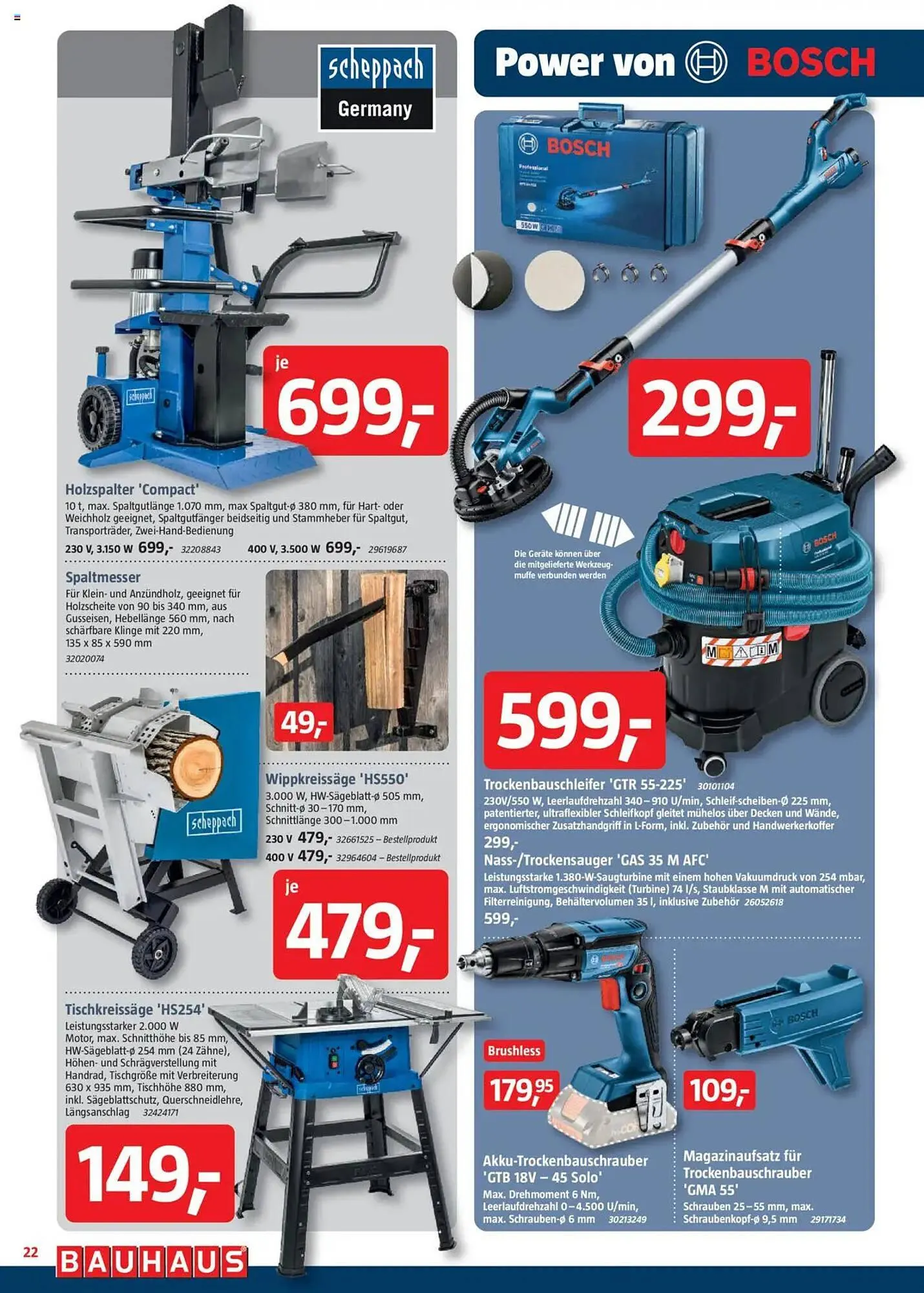 Bauhaus Prospekt von 4. Oktober bis 1. November 2025 - Prospekt seite 22