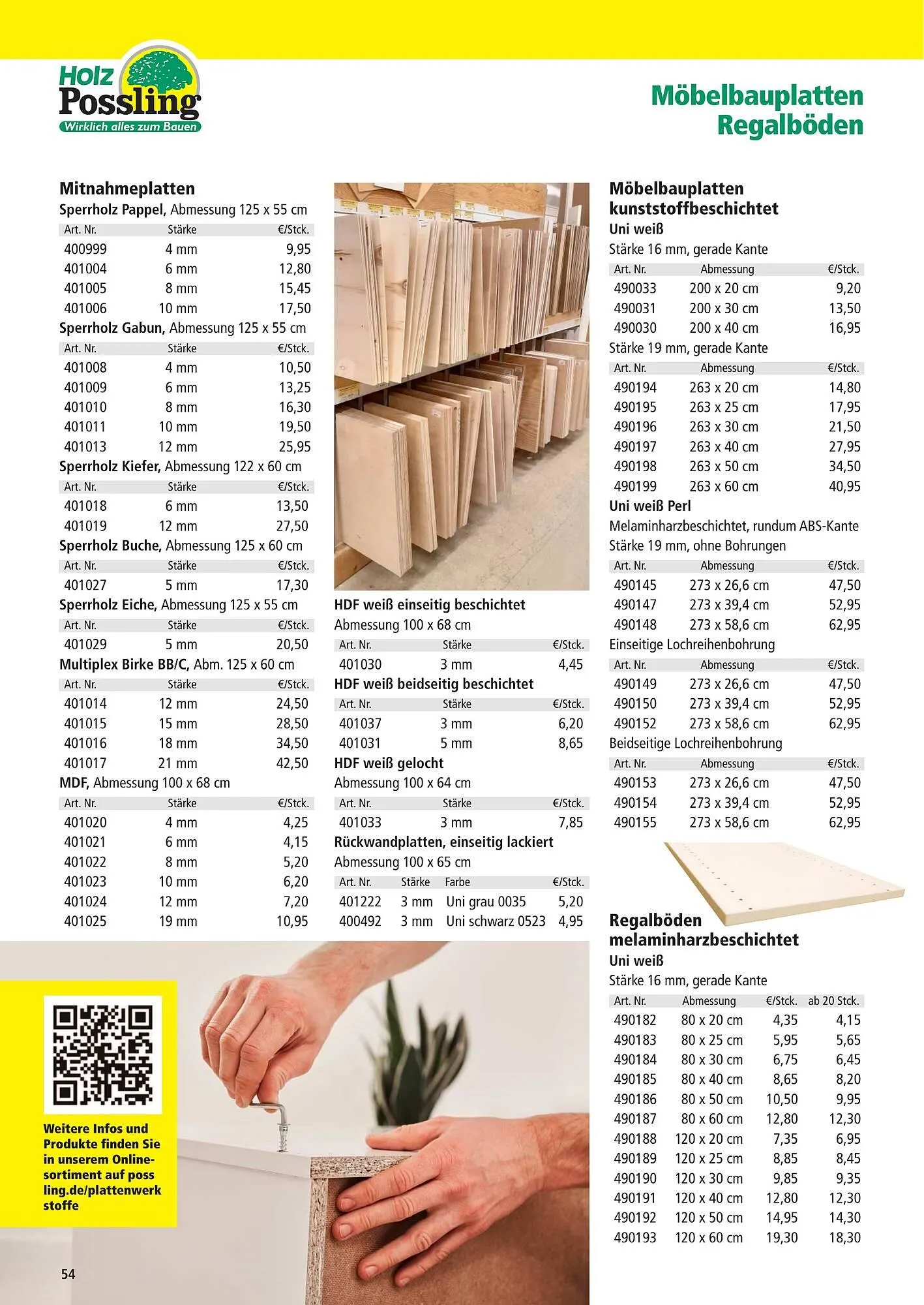Holz Possling Prospekt von 2. Mai bis 31. Juli 2025 - Prospekt seite 54