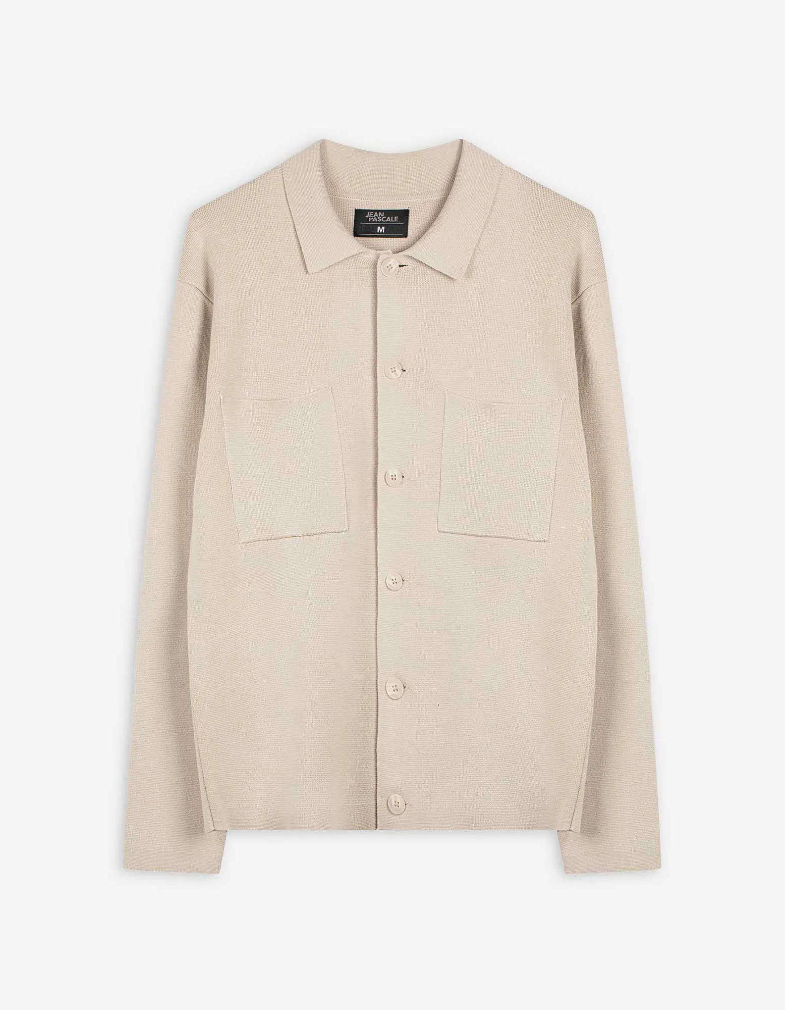 Cardigan - Polokragen - beige